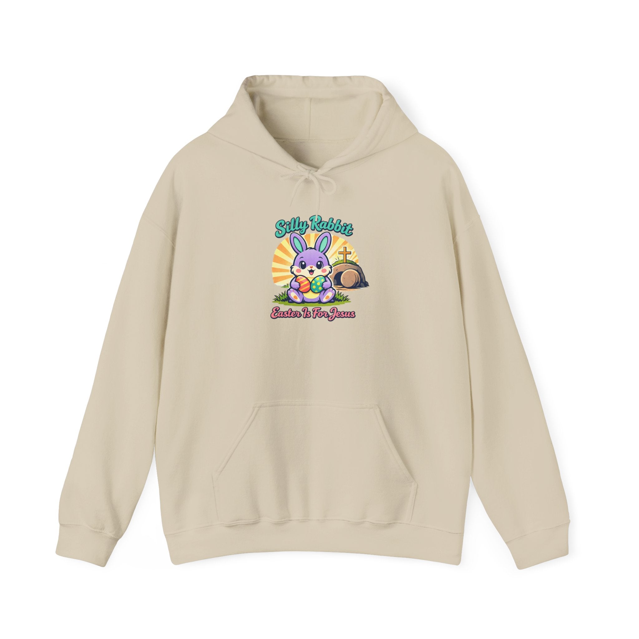 Resurrected Bunny Tee Hoodie | Easter Christian, Church Humor, Pastel Retro