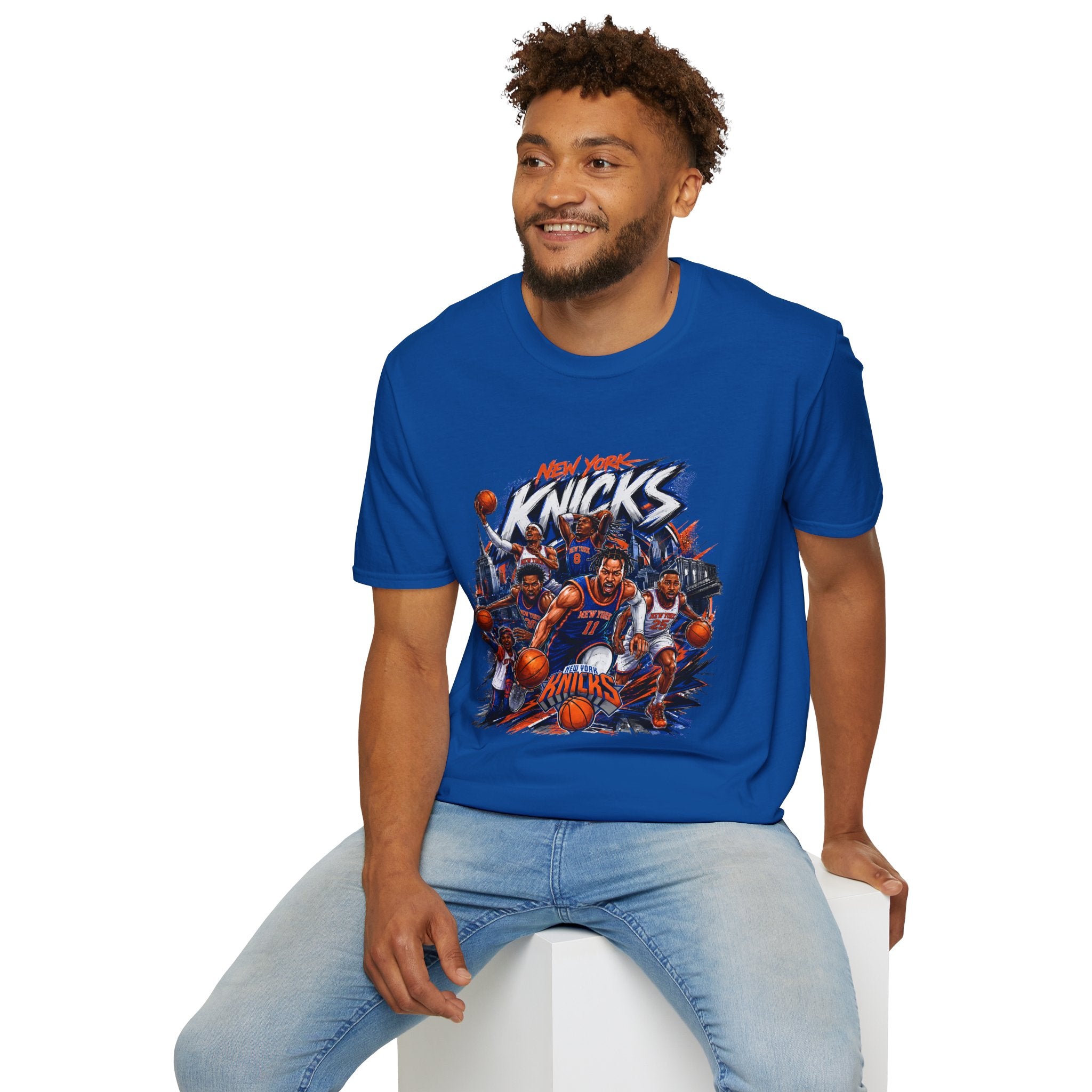 New York Knicks Basketball T-Shirt — Graphic Team Players Tee