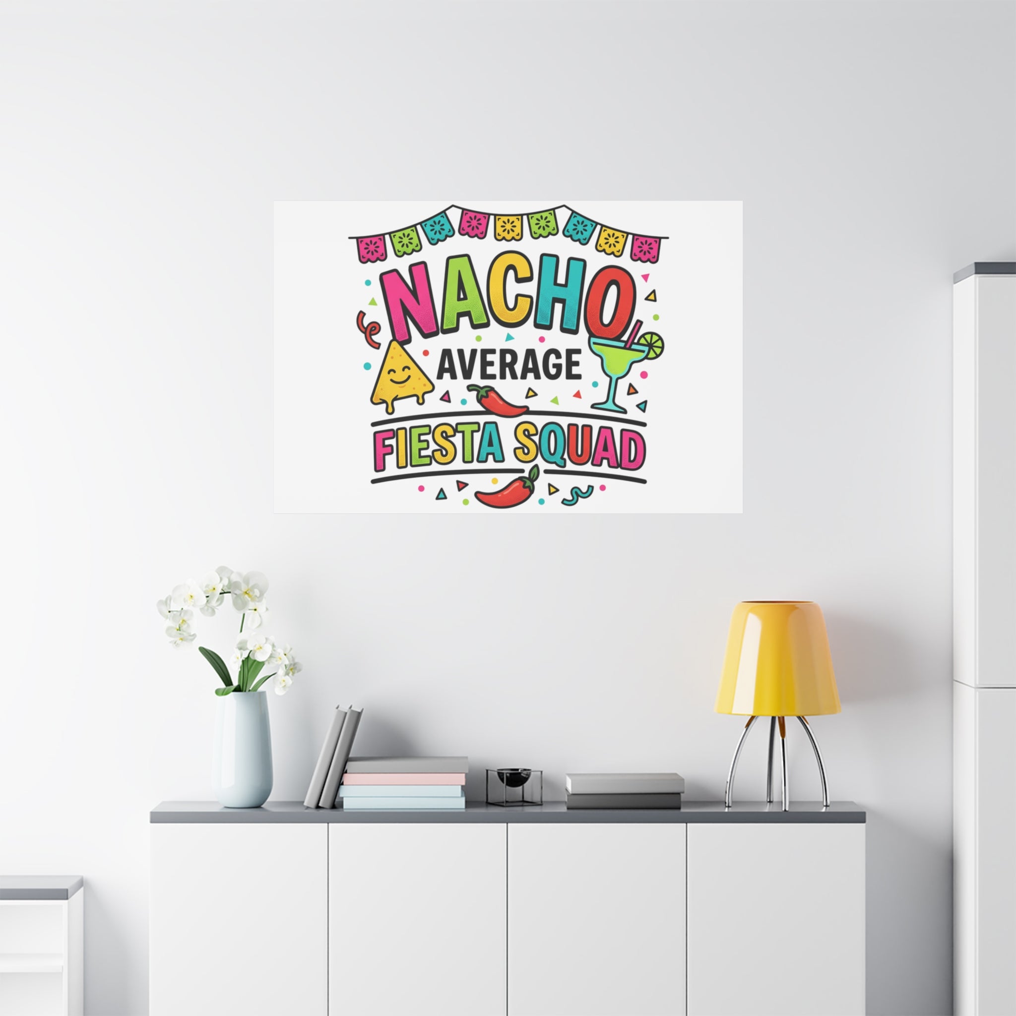 Nacho Average Fiesta Squad Canvas | Cinco de Mayo, Margarita Taco Art