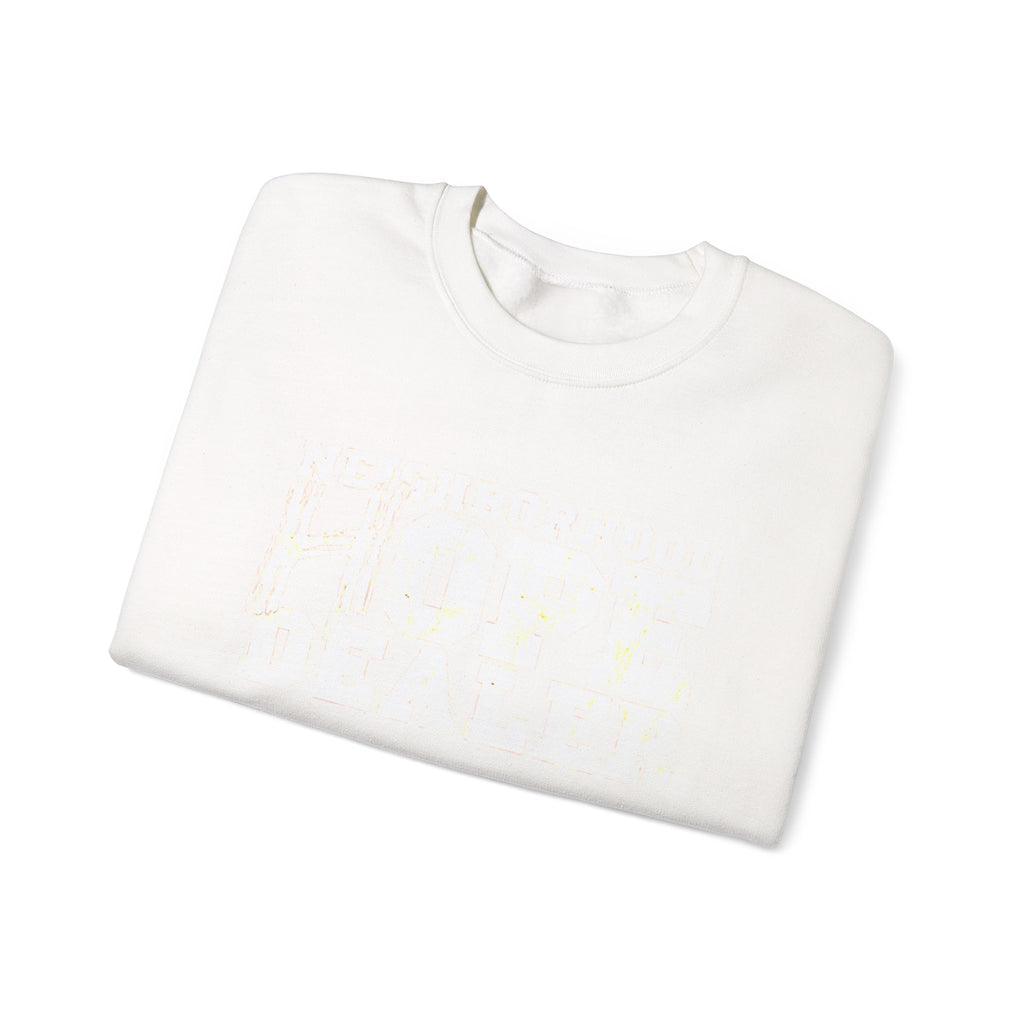 Minimal White Crewneck Sweatshirt — Classic Lightweight Pullover