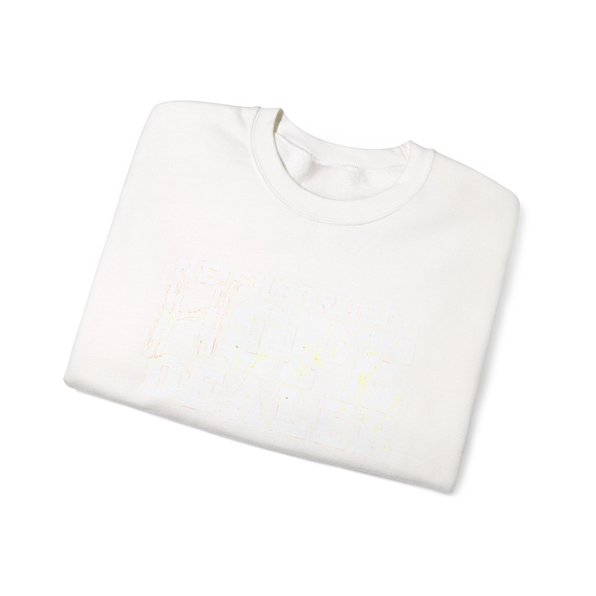 Minimal White Crewneck Sweatshirt — Classic Lightweight Pullover