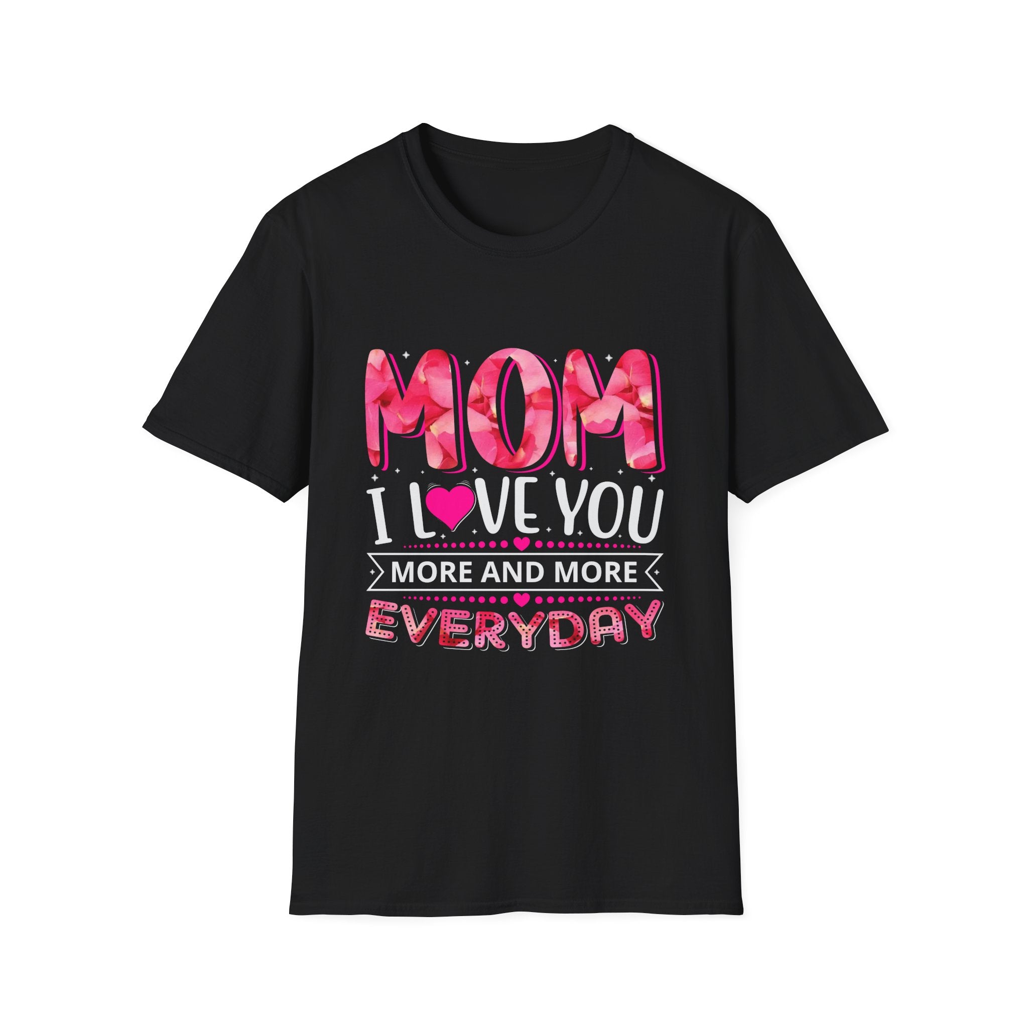 Mom Everyday T-Shirt – Pink Heart Mother’s Day Tee