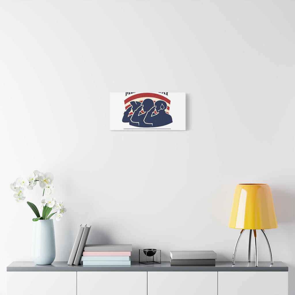 Memorial Day 1776–2026 Canvas | USA 250, patriotic vintage distressed