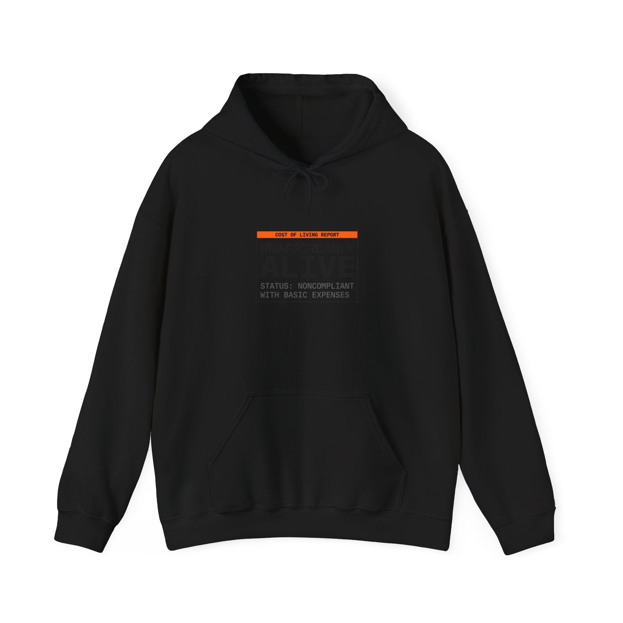 Unaffordably Alive Hoodie | cost of living crisis, budget humor