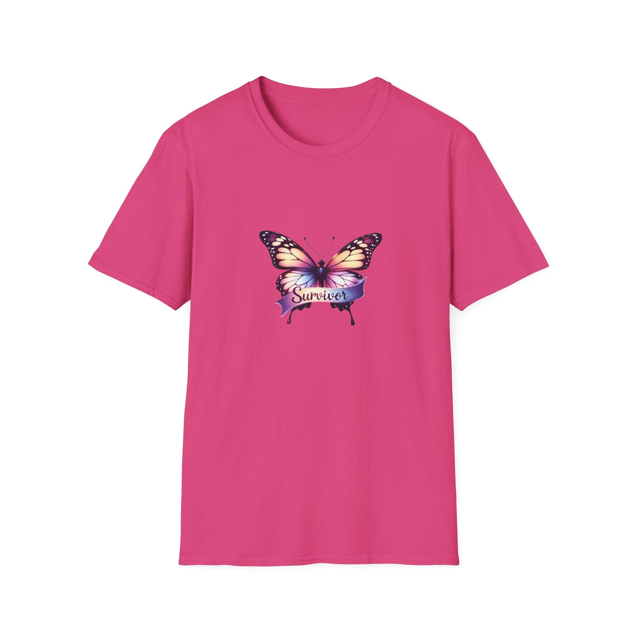 Breast Cancer Butterfly Graphic T-Shirt