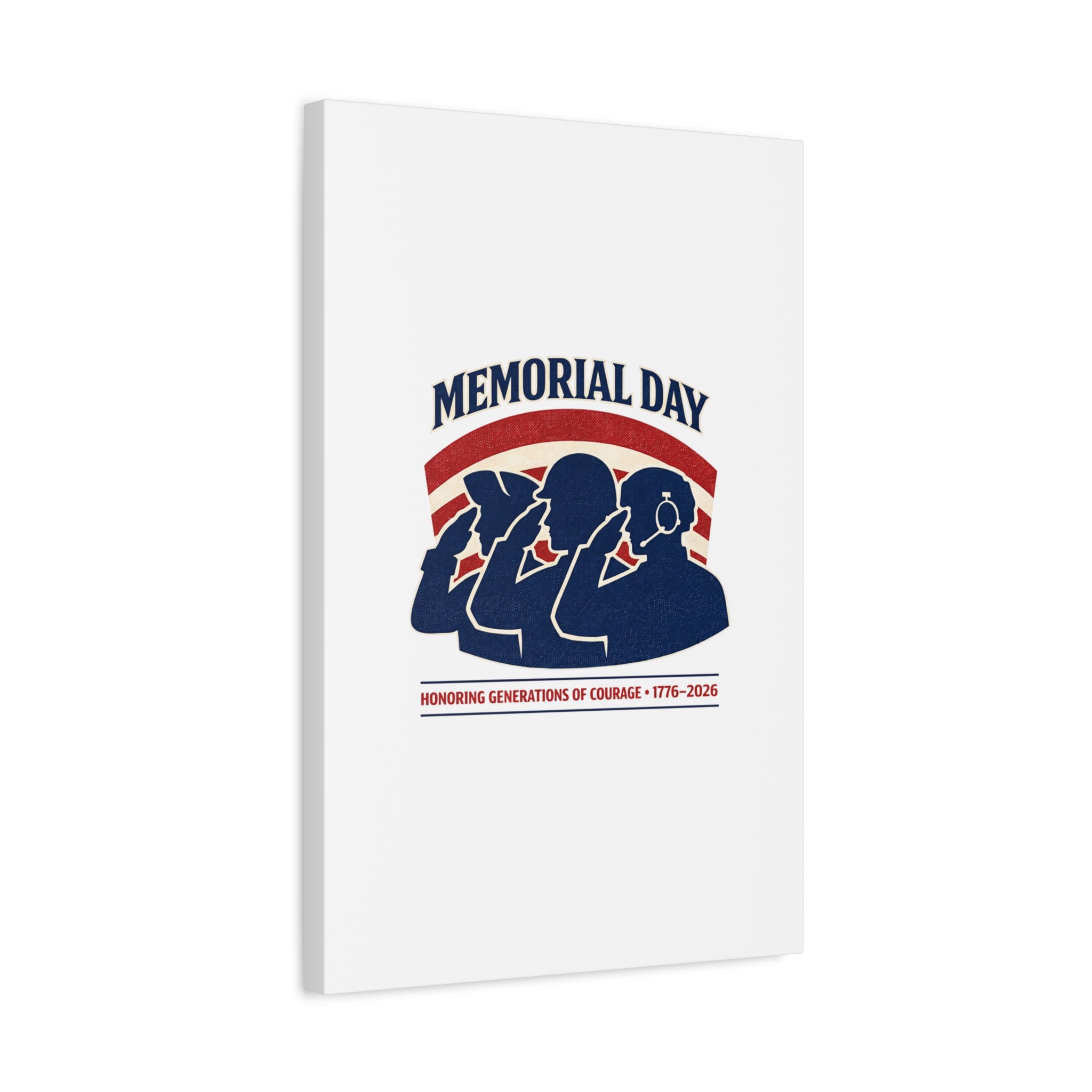 Memorial Day 1776–2026 Canvas | USA 250, patriotic vintage distressed