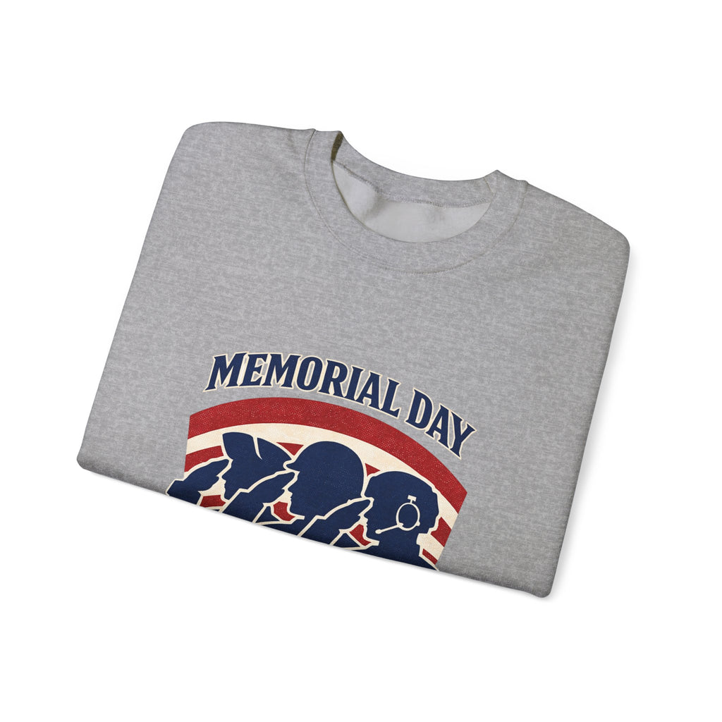 Memorial Day 1776–2026 Crewneck Sweatshirt | USA 250, vintage distressed patriotic