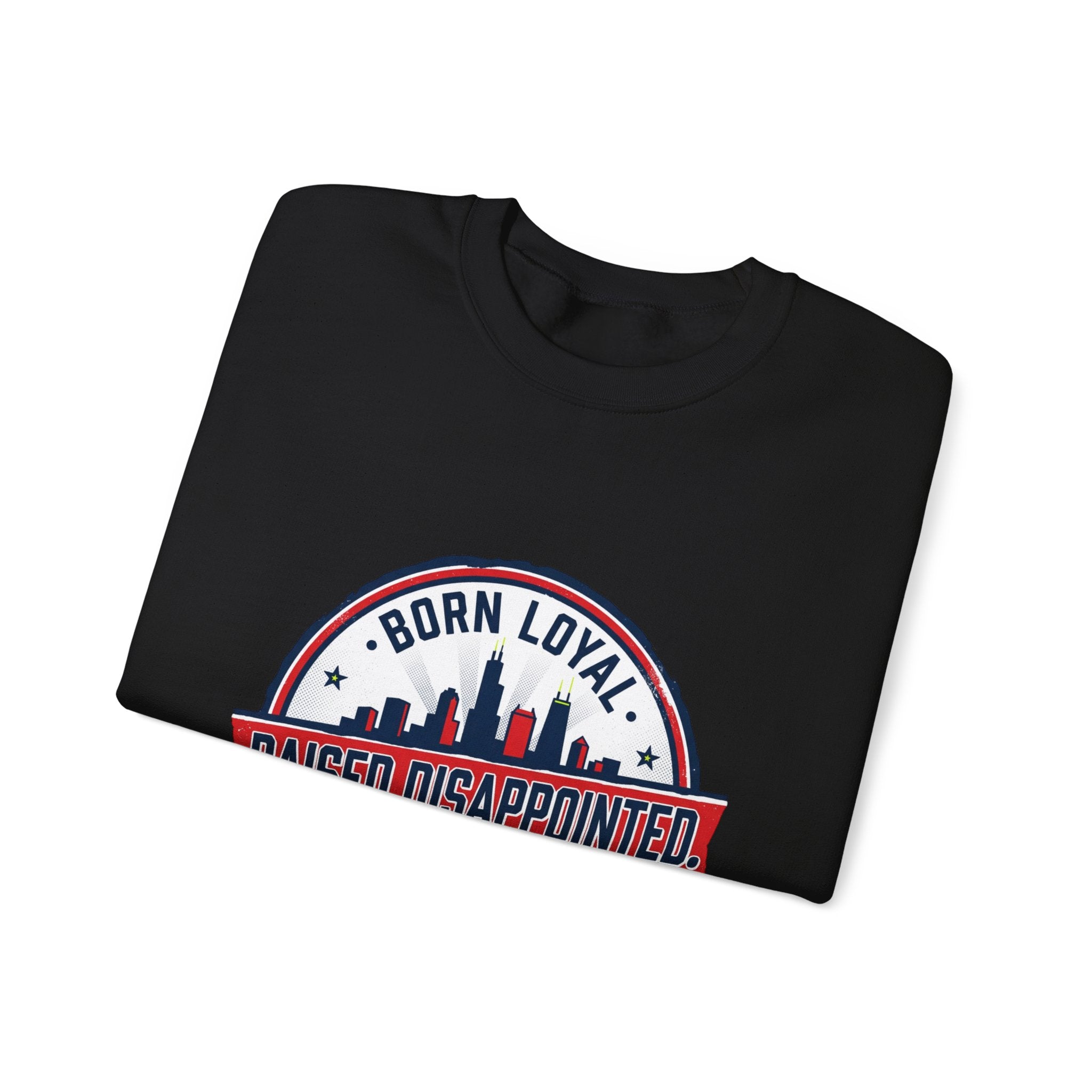 Raised Disappointed Chicago Crewneck, city basketball | rivalry humor