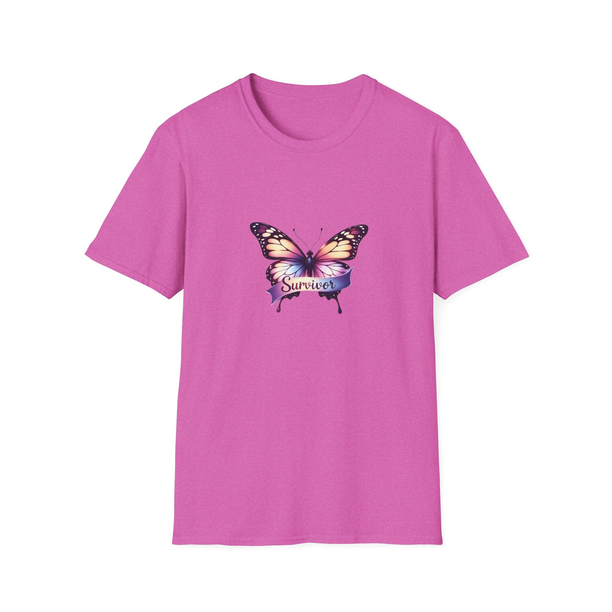 Breast Cancer Butterfly Graphic T-Shirt