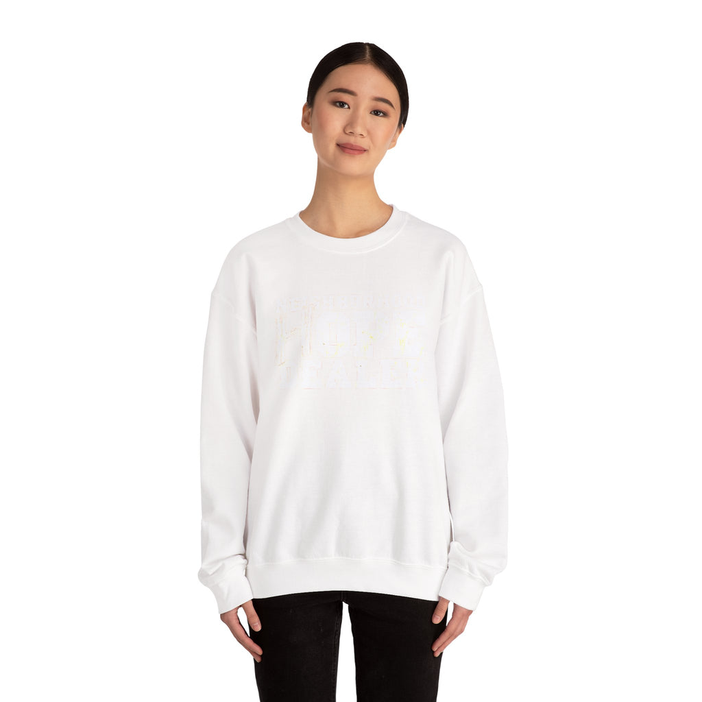 Minimal White Crewneck Sweatshirt — Classic Lightweight Pullover