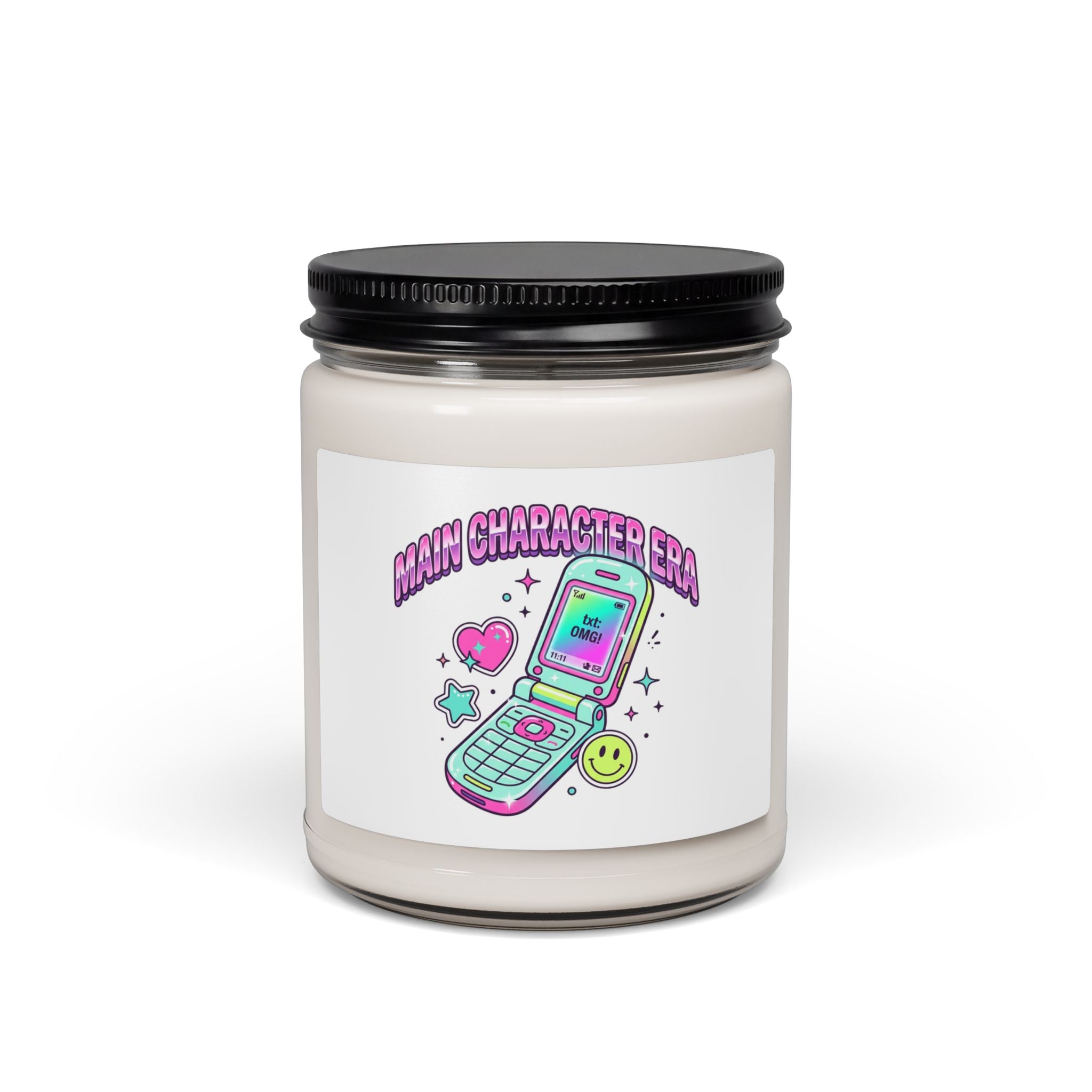 Y2K Phone Graphic Soy Candle | 9oz, 2000s Aesthetic