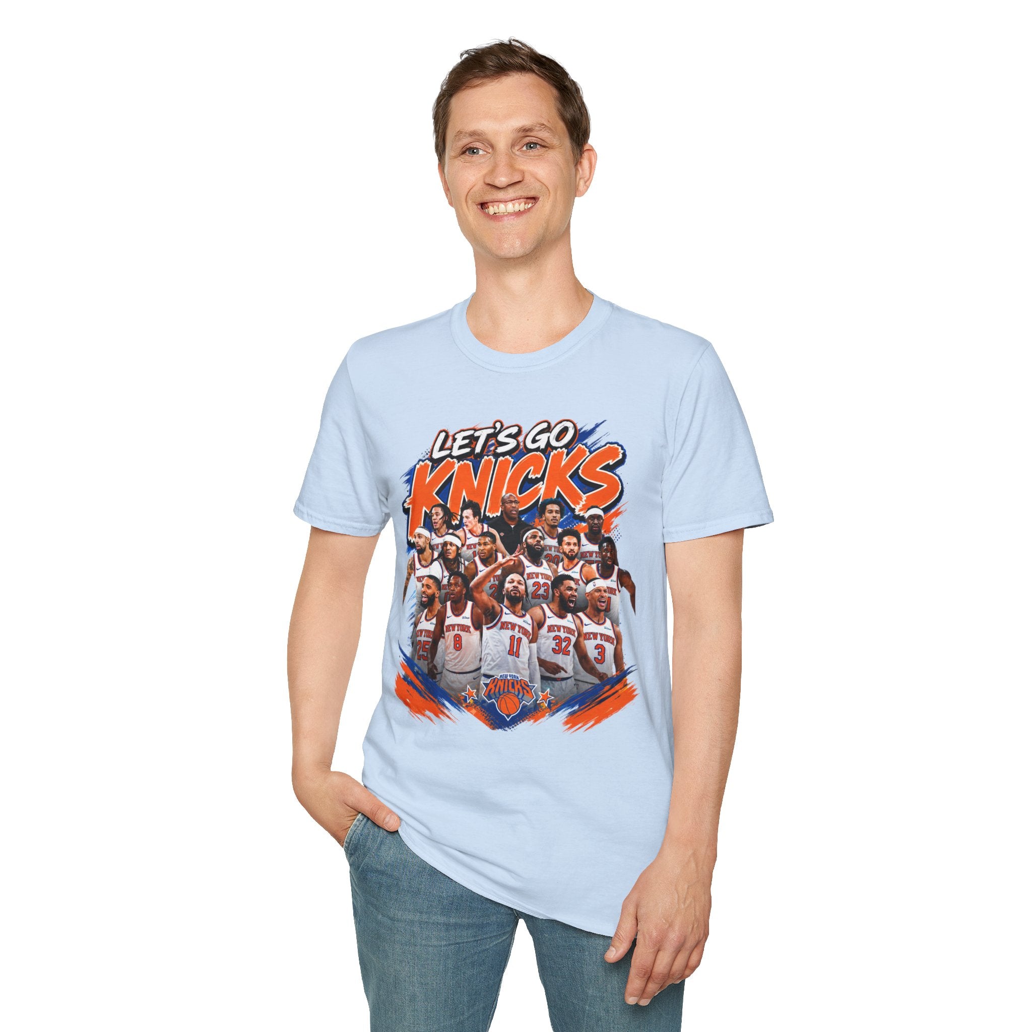 Let's Go Knicks T-Shirt — Vintage Team Collage Basketball Fan Tee