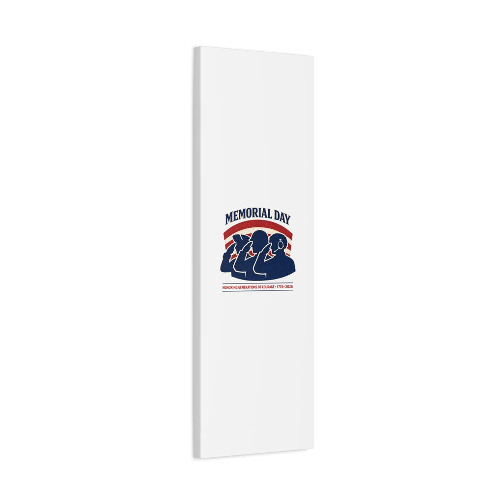 Memorial Day 1776–2026 Canvas | USA 250, patriotic vintage distressed