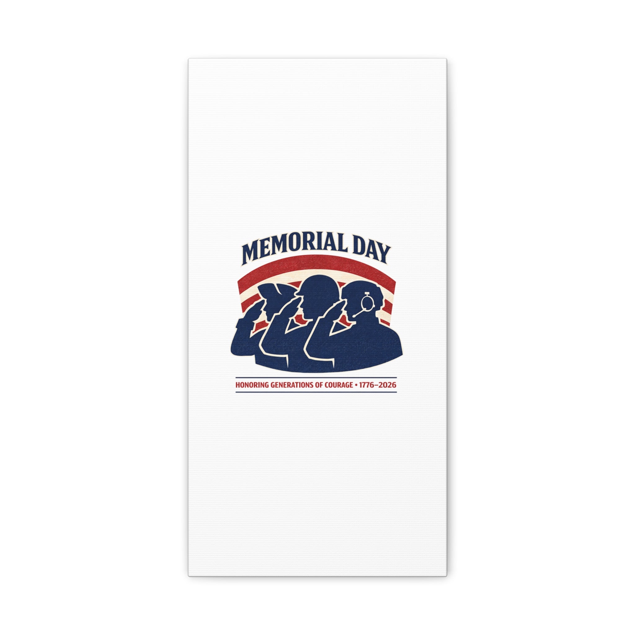 Memorial Day 1776–2026 Canvas | USA 250, patriotic vintage distressed
