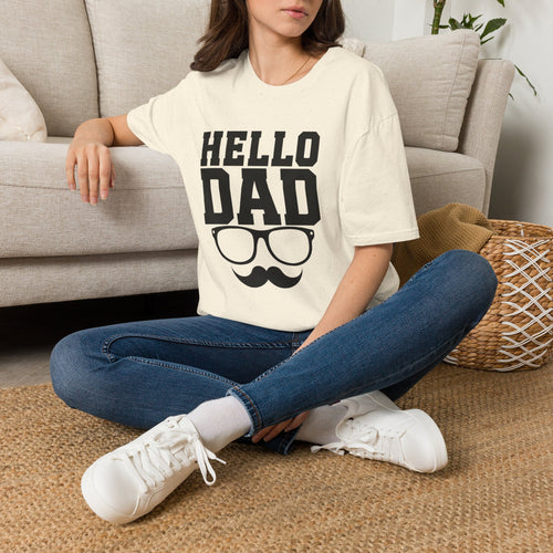 Hello Dad T-Shirt — Bold Dad Graphic Tee for Father’s Day & New Dads