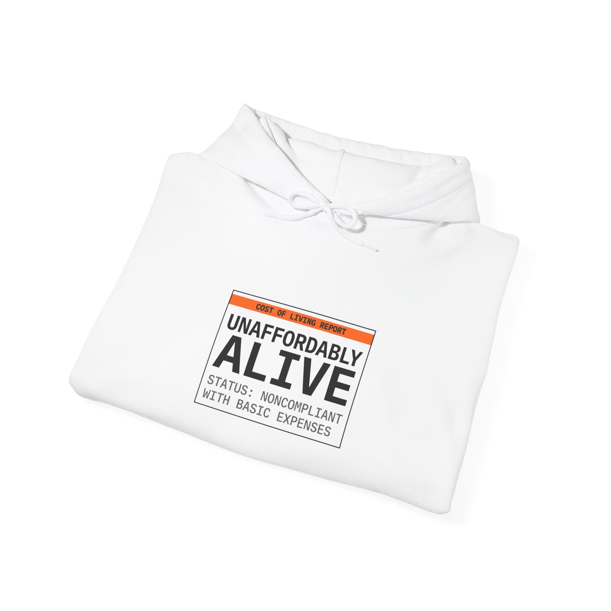 Unaffordably Alive Hoodie | cost of living crisis, budget humor