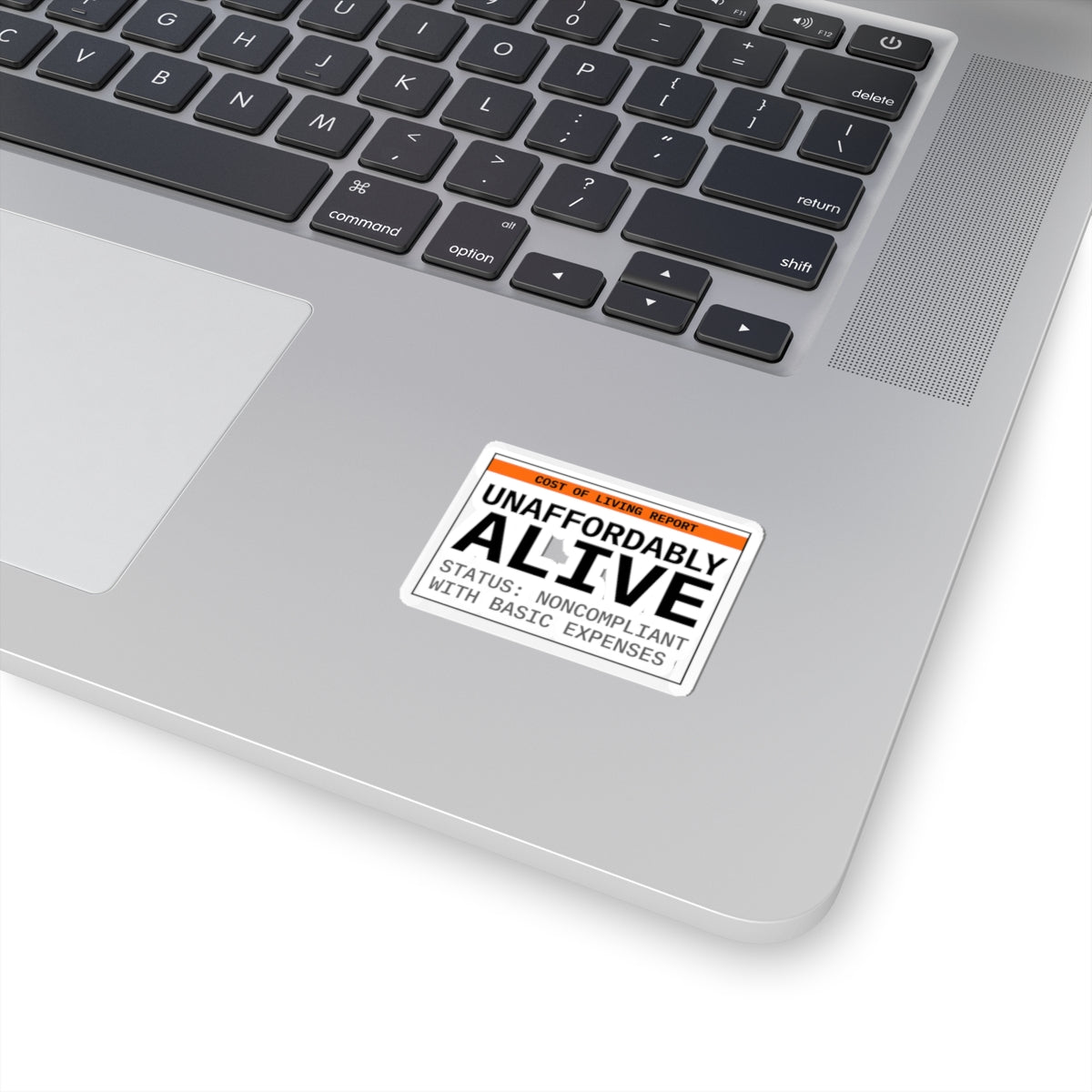 Unaffordably Alive Sticker | cost of living crisis, receipt aesthetic