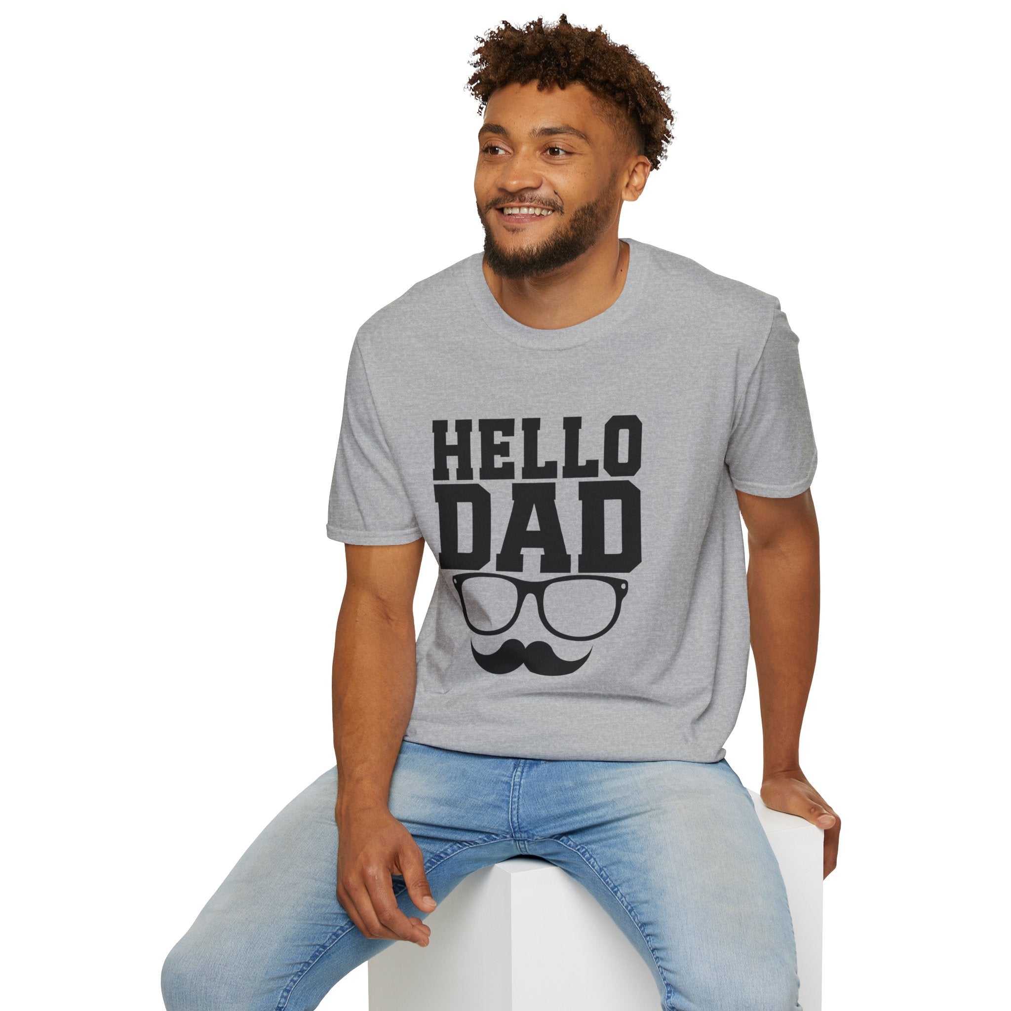 Hello Dad T-Shirt — Bold Dad Graphic Tee for Father’s Day & New Dads