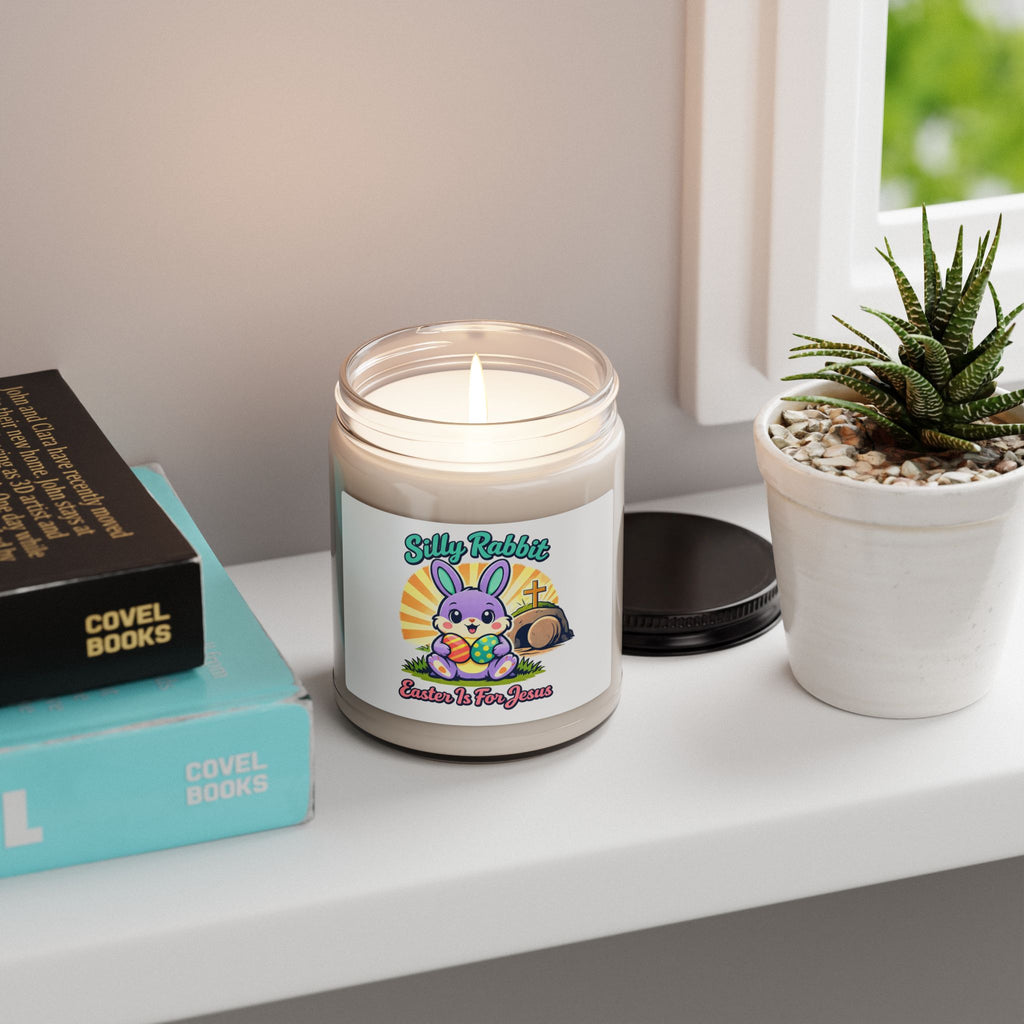 Silly Rabbit Easter Candle | Faith-Based Pastel Retro, Church Humor