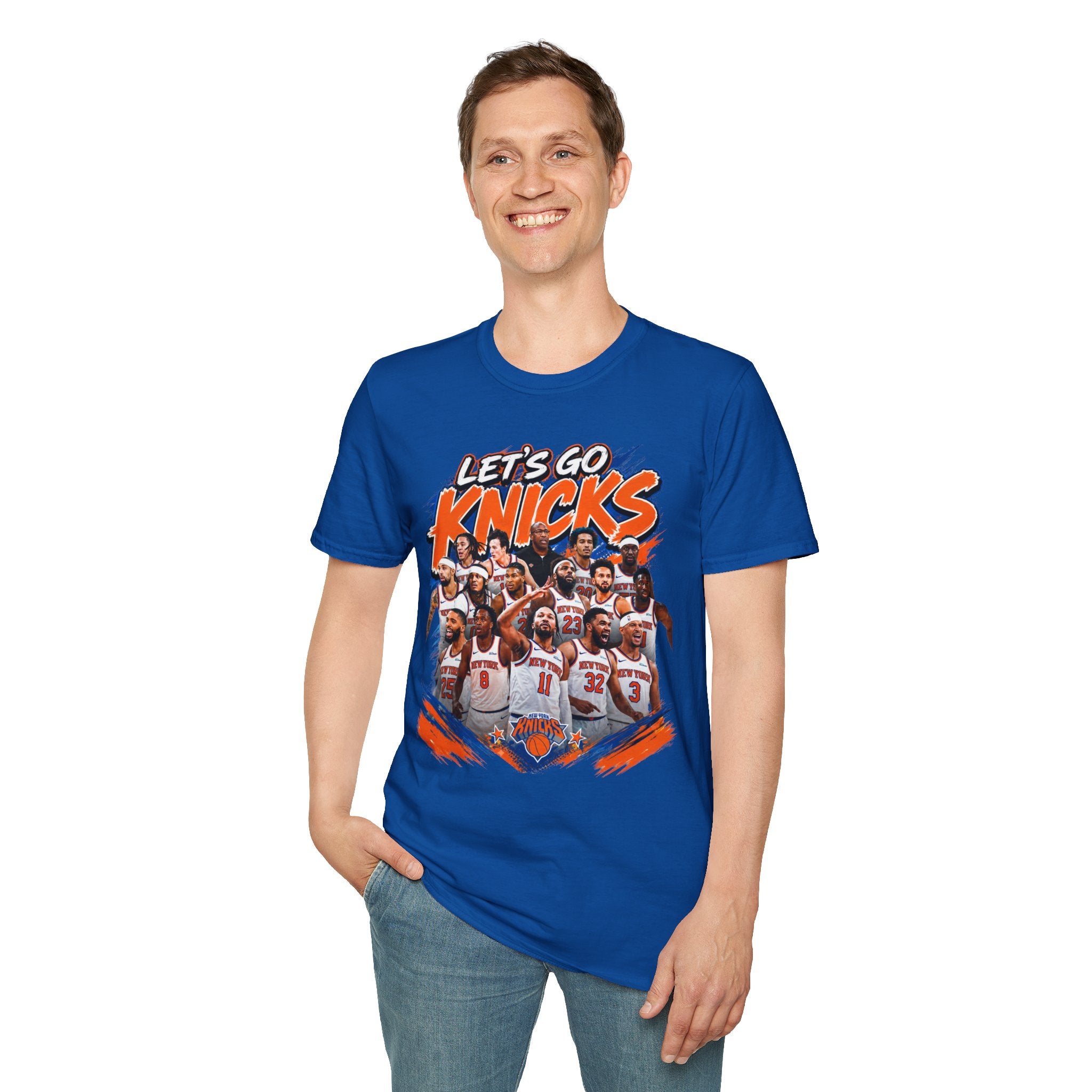 Let's Go Knicks T-Shirt — Vintage Team Collage Basketball Fan Tee