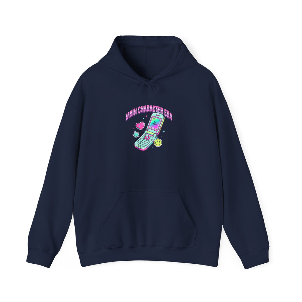 Flirty Flip Phone Graphic Hoodie | Y2K Aesthetic, 2000s Retro