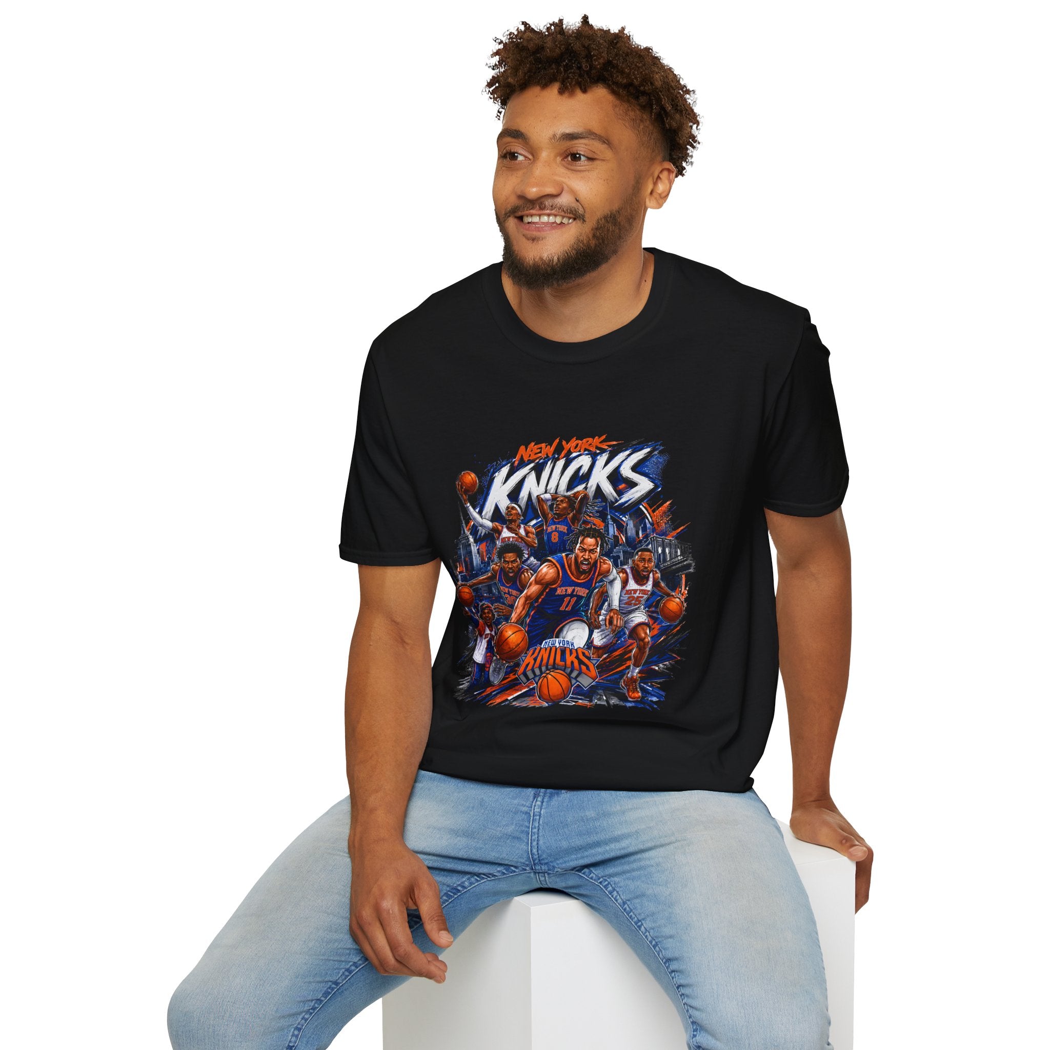 New York Knicks Basketball T-Shirt — Graphic Team Players Tee