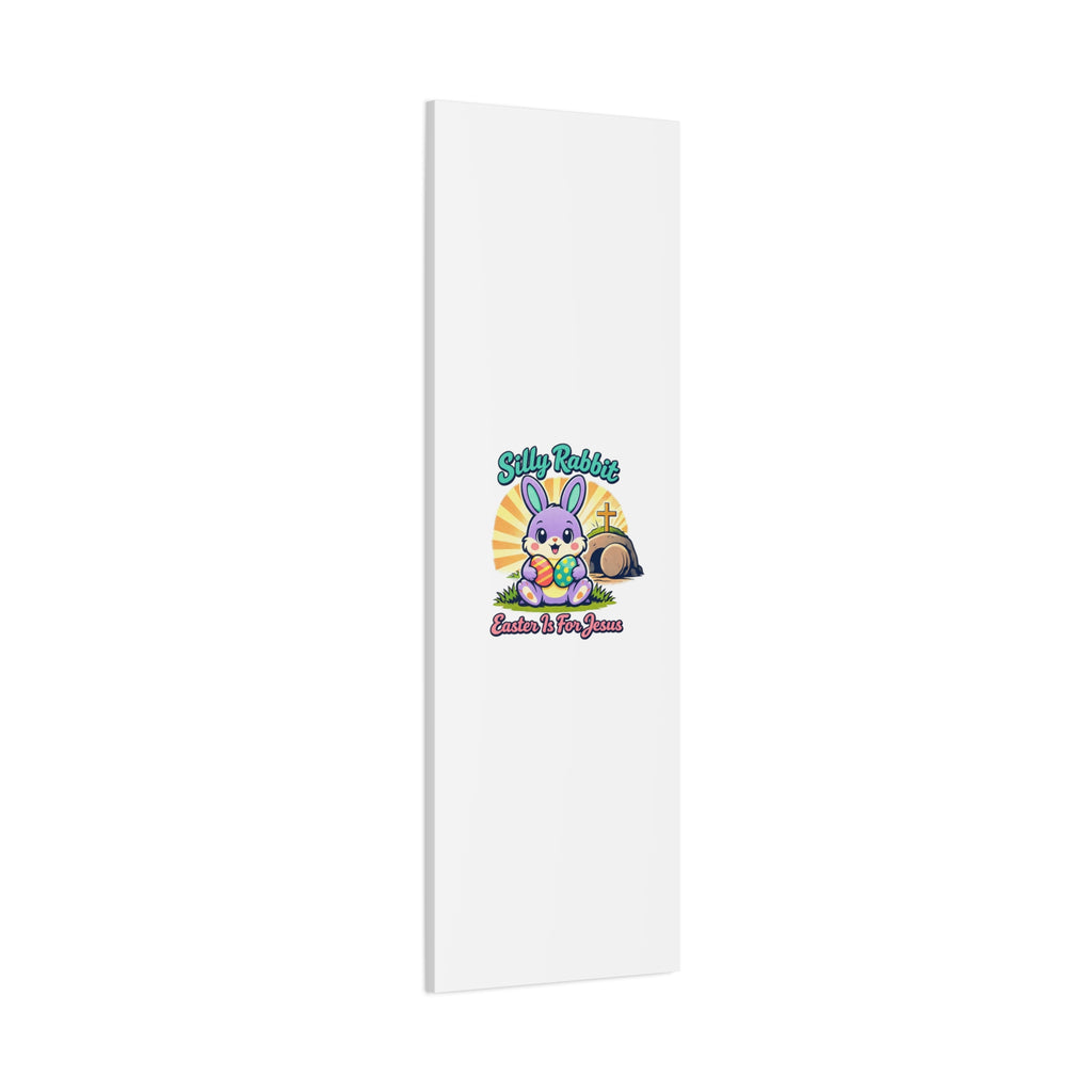 Easter Is For Jesus Bunny Canvas | Easter Christian, Faith-Based Pastel Retro