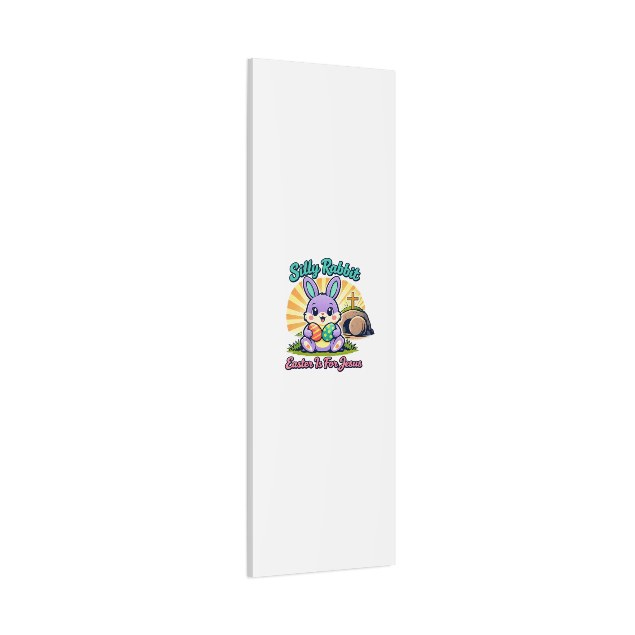 Easter Is For Jesus Bunny Canvas | Easter Christian, Faith-Based Pastel Retro