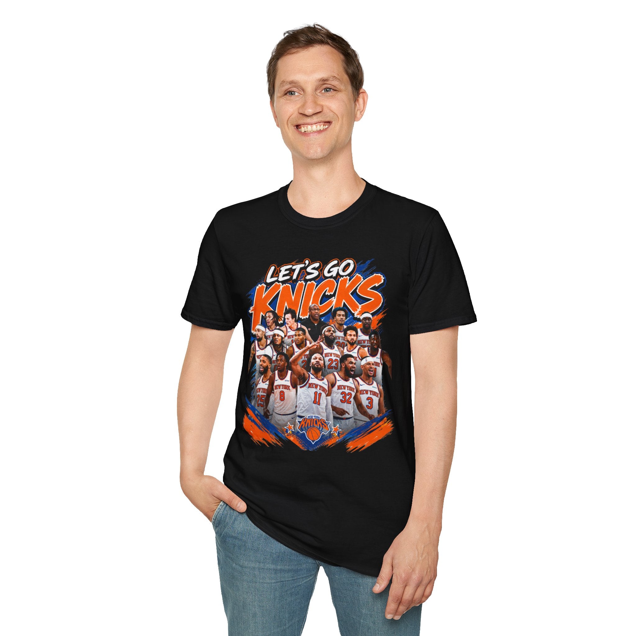 Let's Go Knicks T-Shirt — Vintage Team Collage Basketball Fan Tee