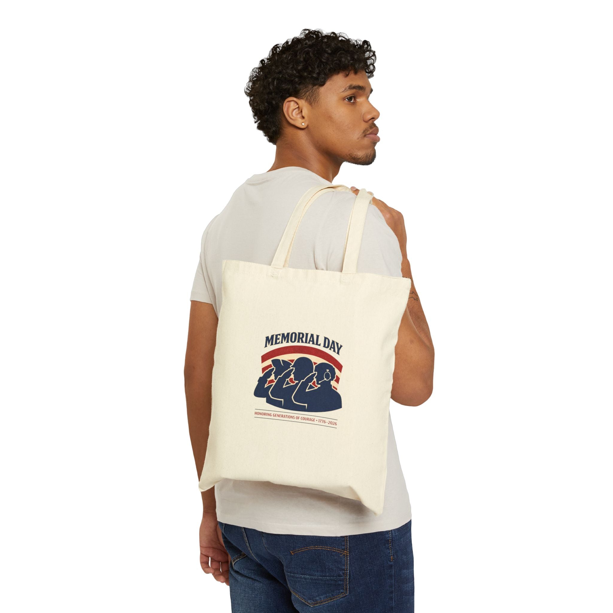 Memorial Day 1776–2026 Tote | USA 250 Vintage Distressed Americana