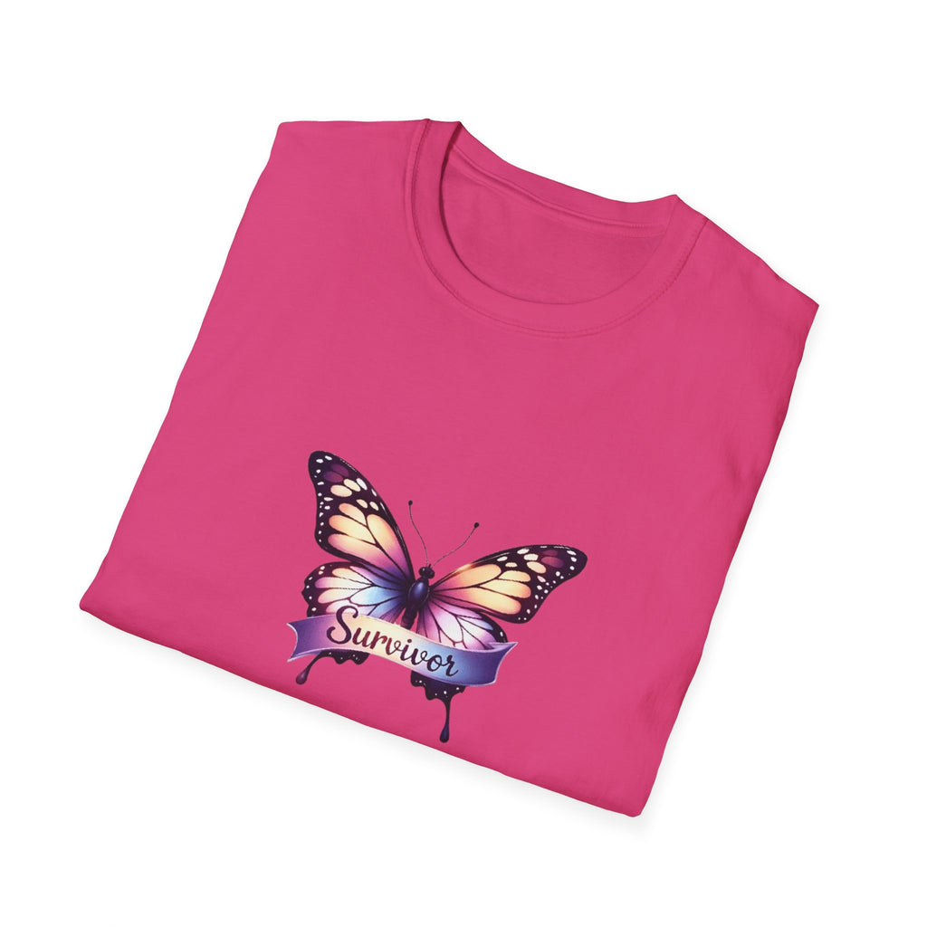 Breast Cancer Butterfly Graphic T-Shirt
