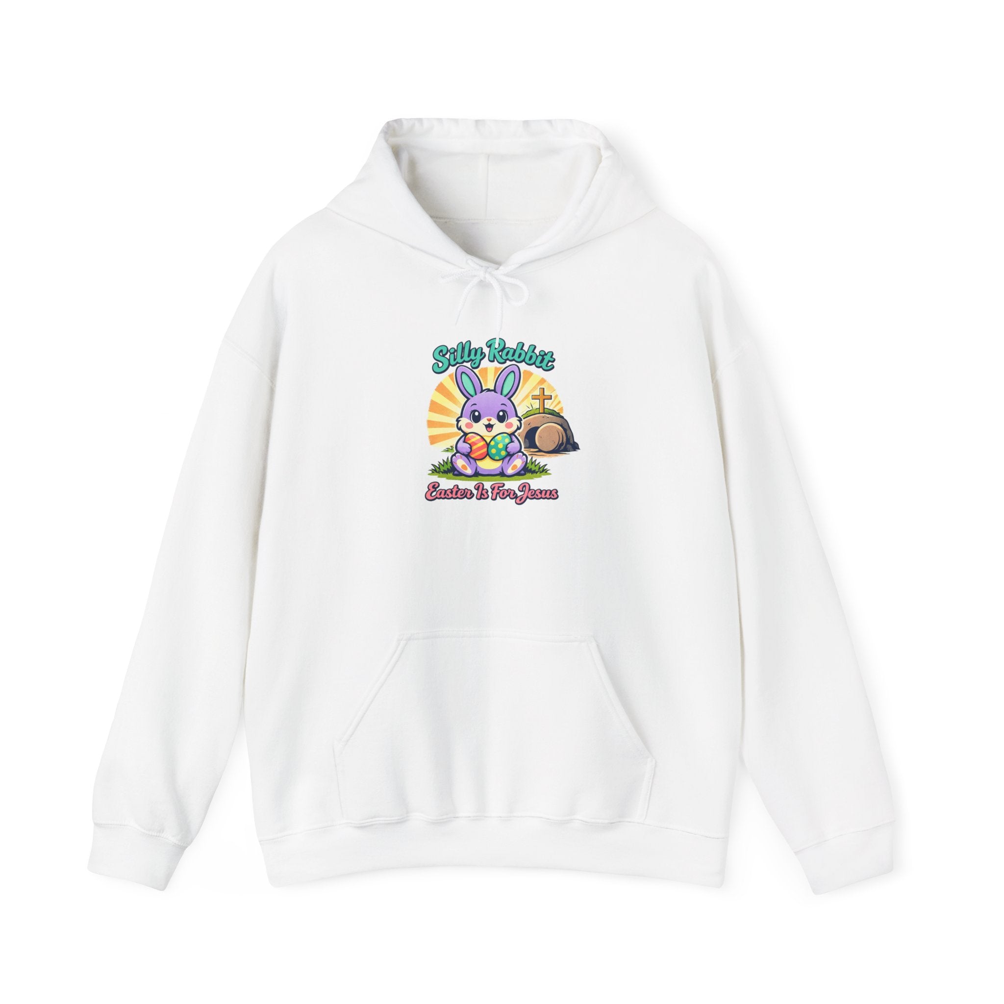 Resurrected Bunny Tee Hoodie | Easter Christian, Church Humor, Pastel Retro