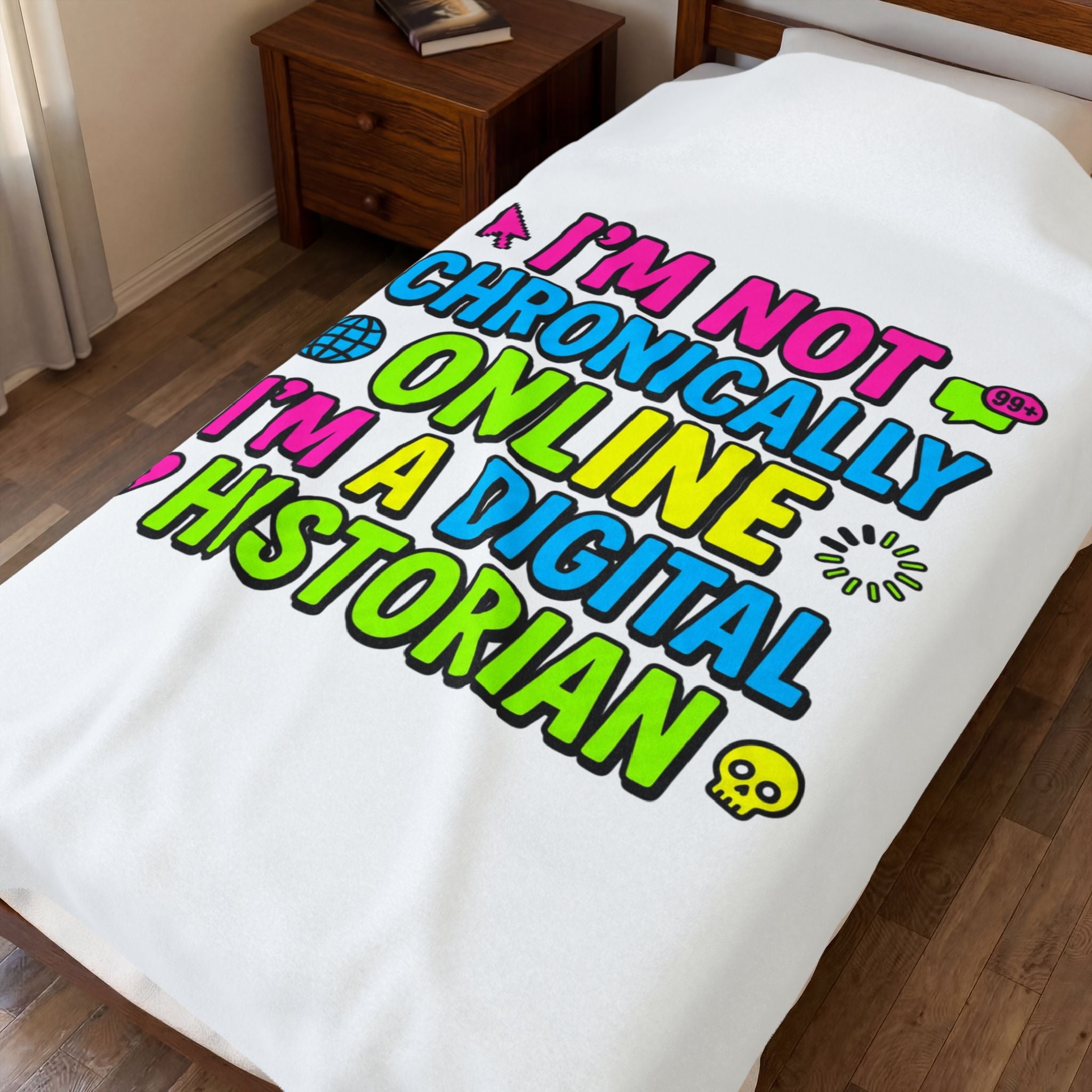 I’m Not Chronically Online I’m a Digital Historian Blanket | meme-core, cringe-core