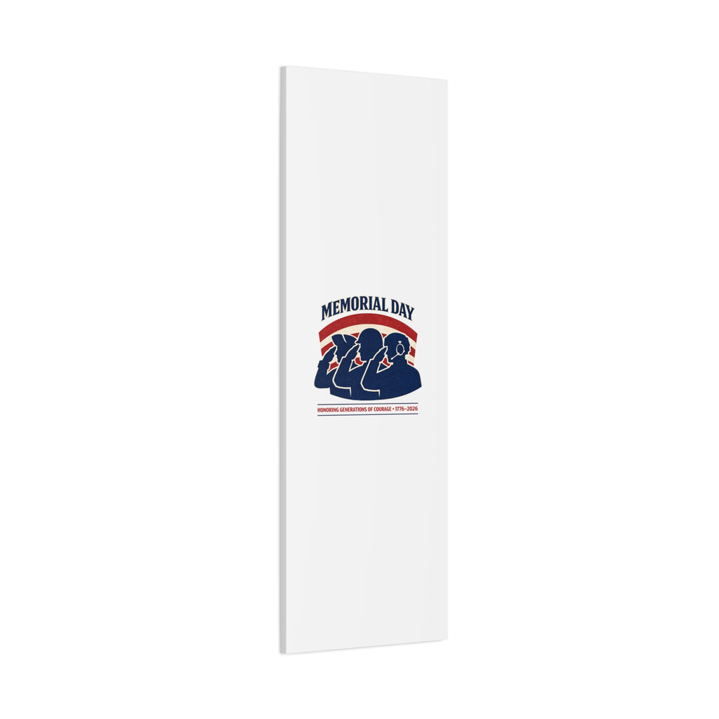 Memorial Day 1776–2026 Canvas | USA 250, patriotic vintage distressed