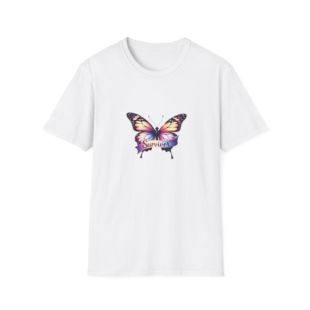 Breast Cancer Butterfly Graphic T-Shirt