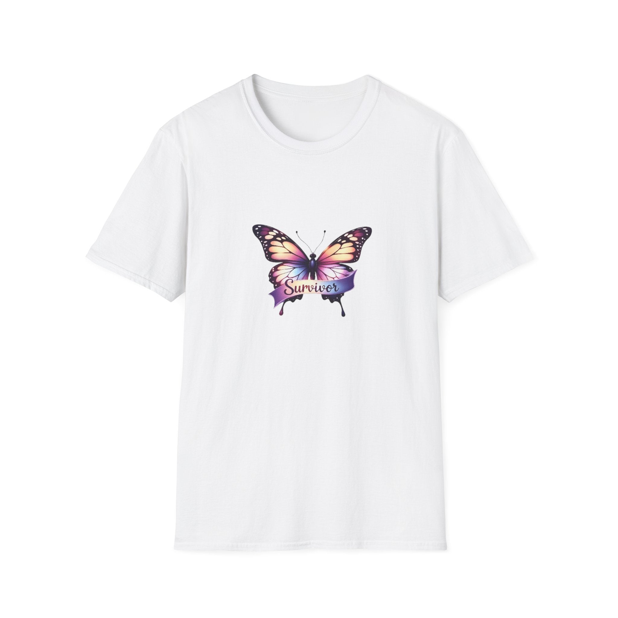 Breast Cancer Butterfly Graphic T-Shirt