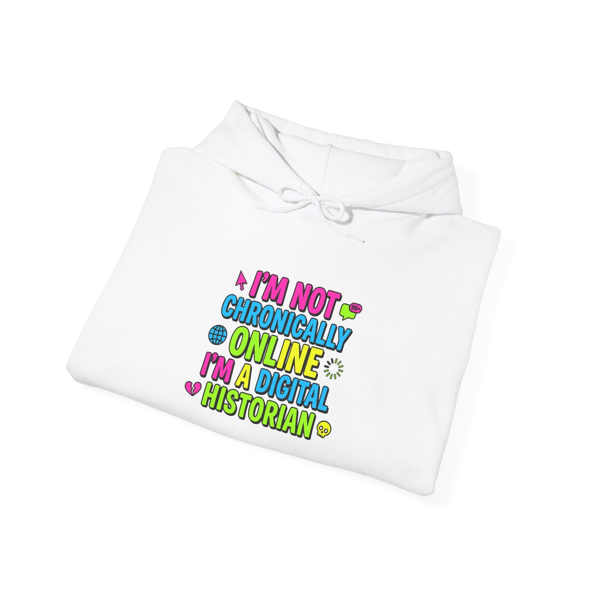 I'm Not Chronically Online I'm a Digital Historian Hoodie | meme shirt, brainrot humor