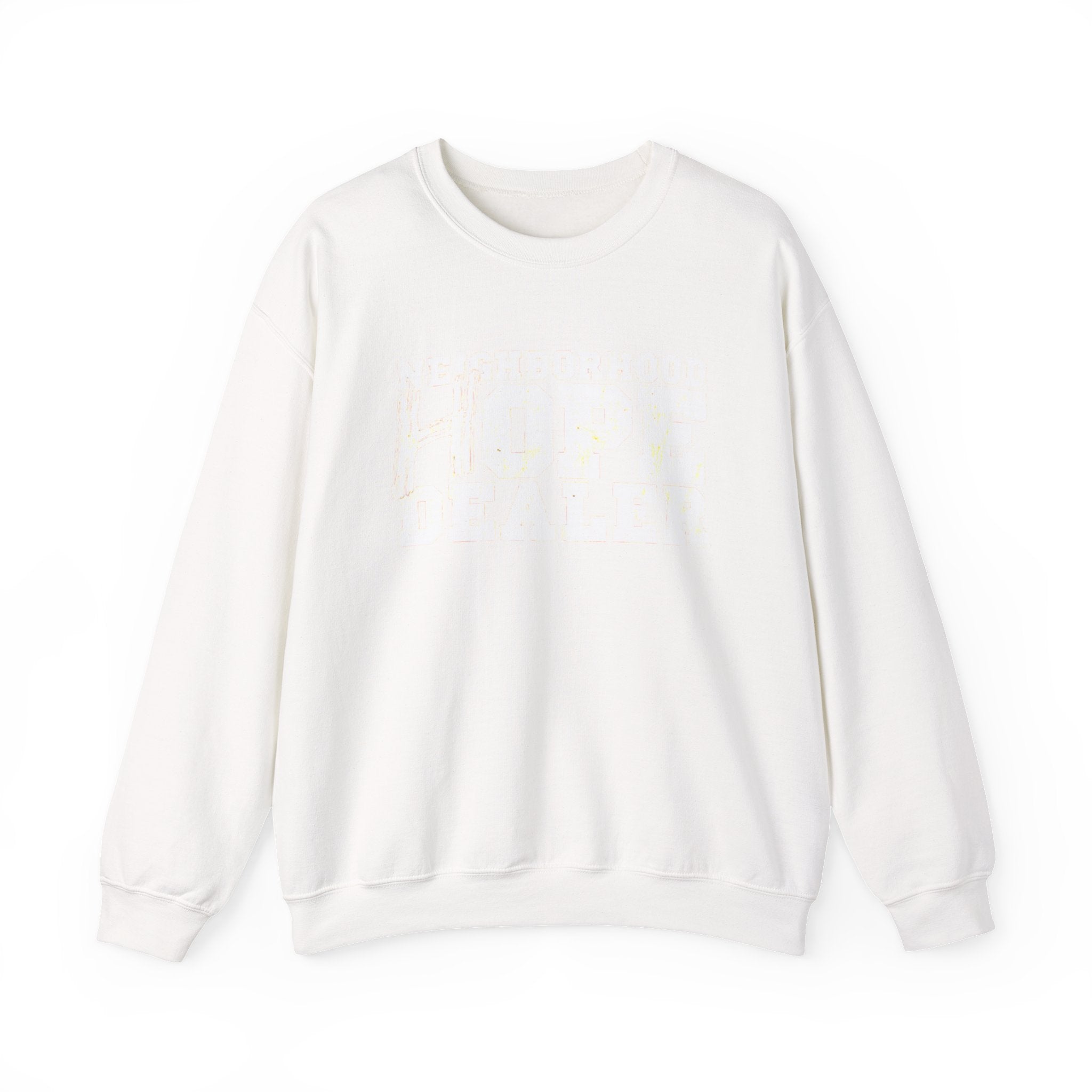 Minimal White Crewneck Sweatshirt — Classic Lightweight Pullover