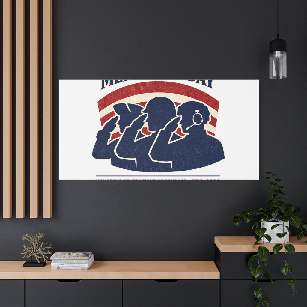 Memorial Day 1776–2026 Canvas | USA 250, patriotic vintage distressed