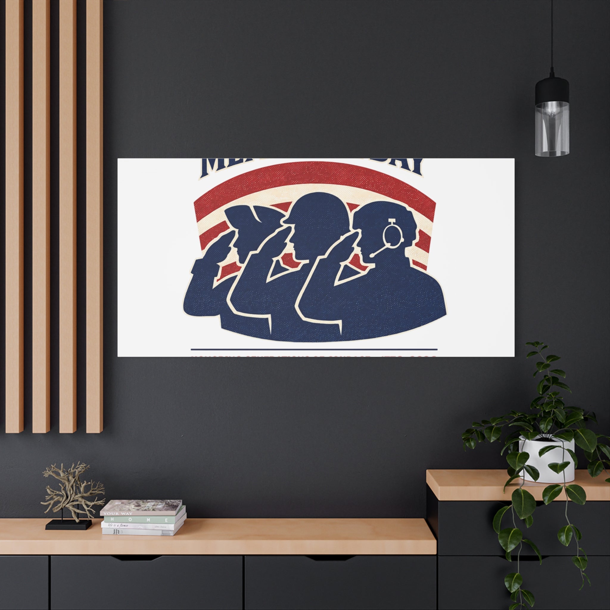 Memorial Day 1776–2026 Canvas | USA 250, patriotic vintage distressed