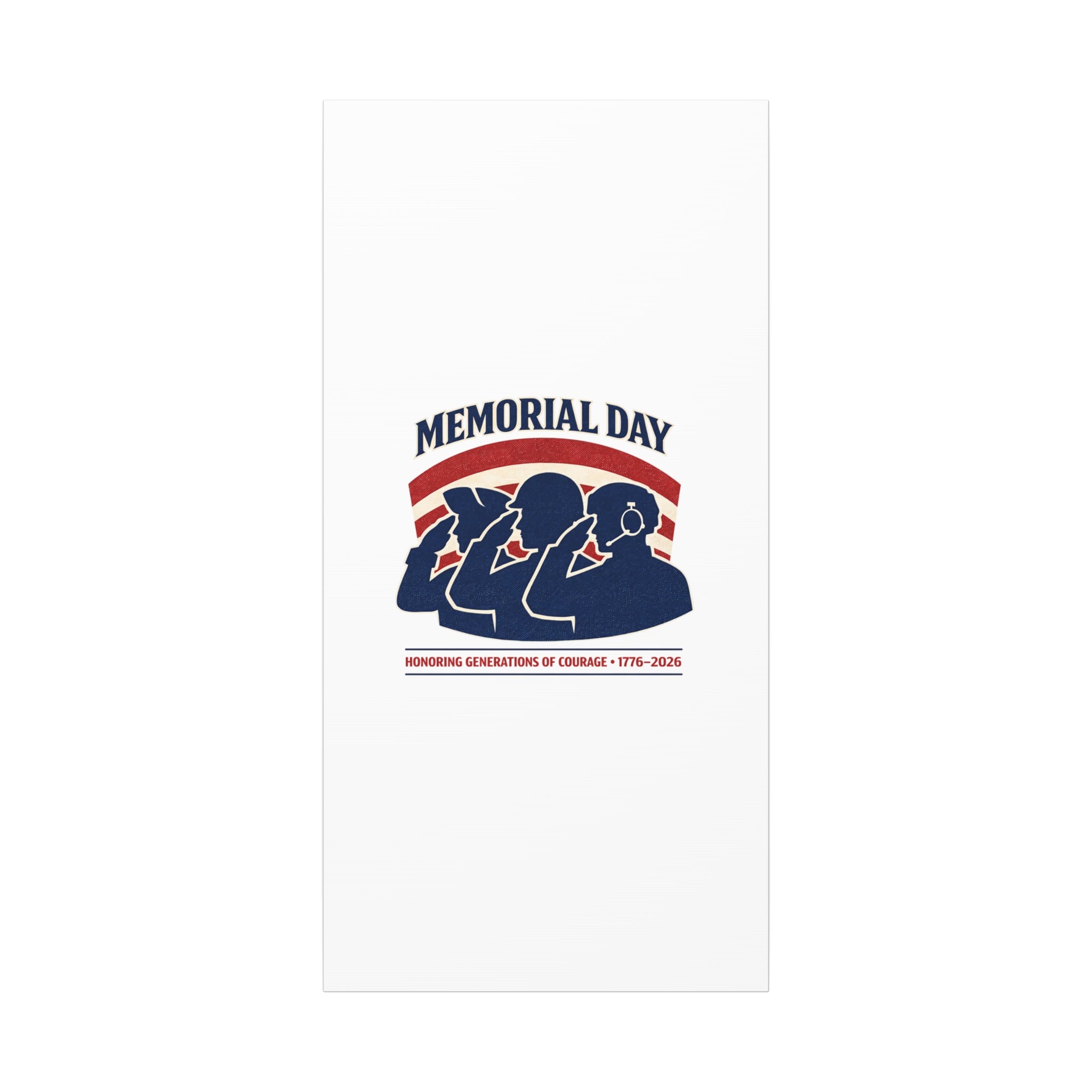 Memorial Day 1776–2026 Canvas | USA 250, patriotic vintage distressed