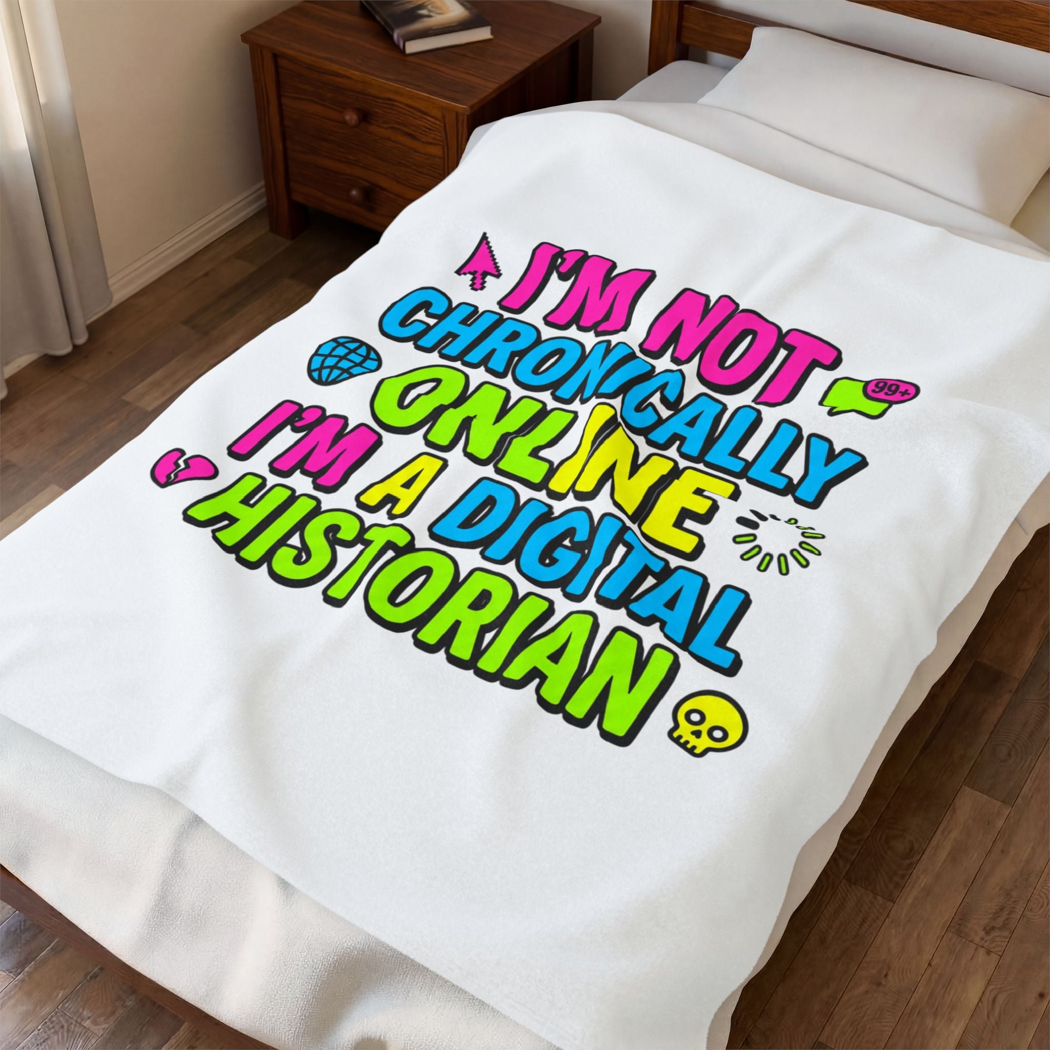 I’m Not Chronically Online I’m a Digital Historian Blanket | meme-core, cringe-core