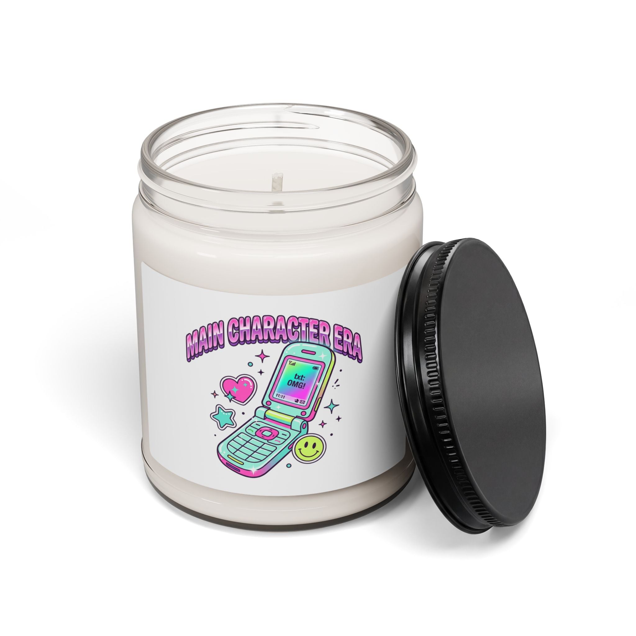 Y2K Phone Graphic Soy Candle | 9oz, 2000s Aesthetic
