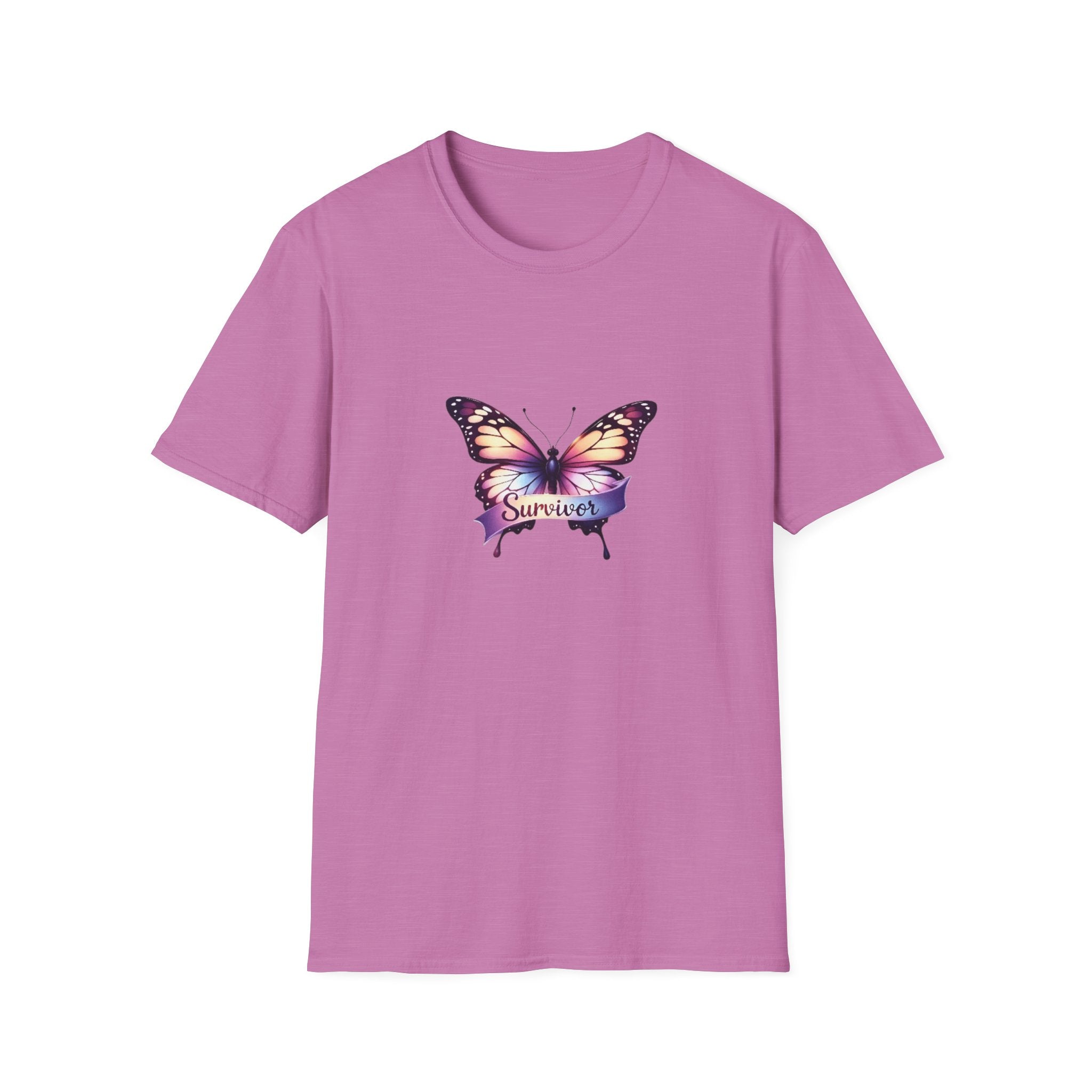 Breast Cancer Butterfly Graphic T-Shirt