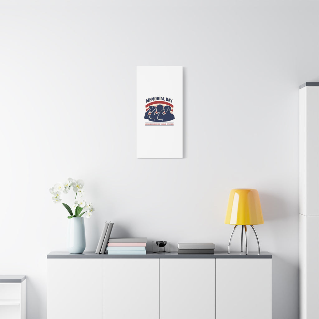 Memorial Day 1776–2026 Canvas | USA 250, patriotic vintage distressed