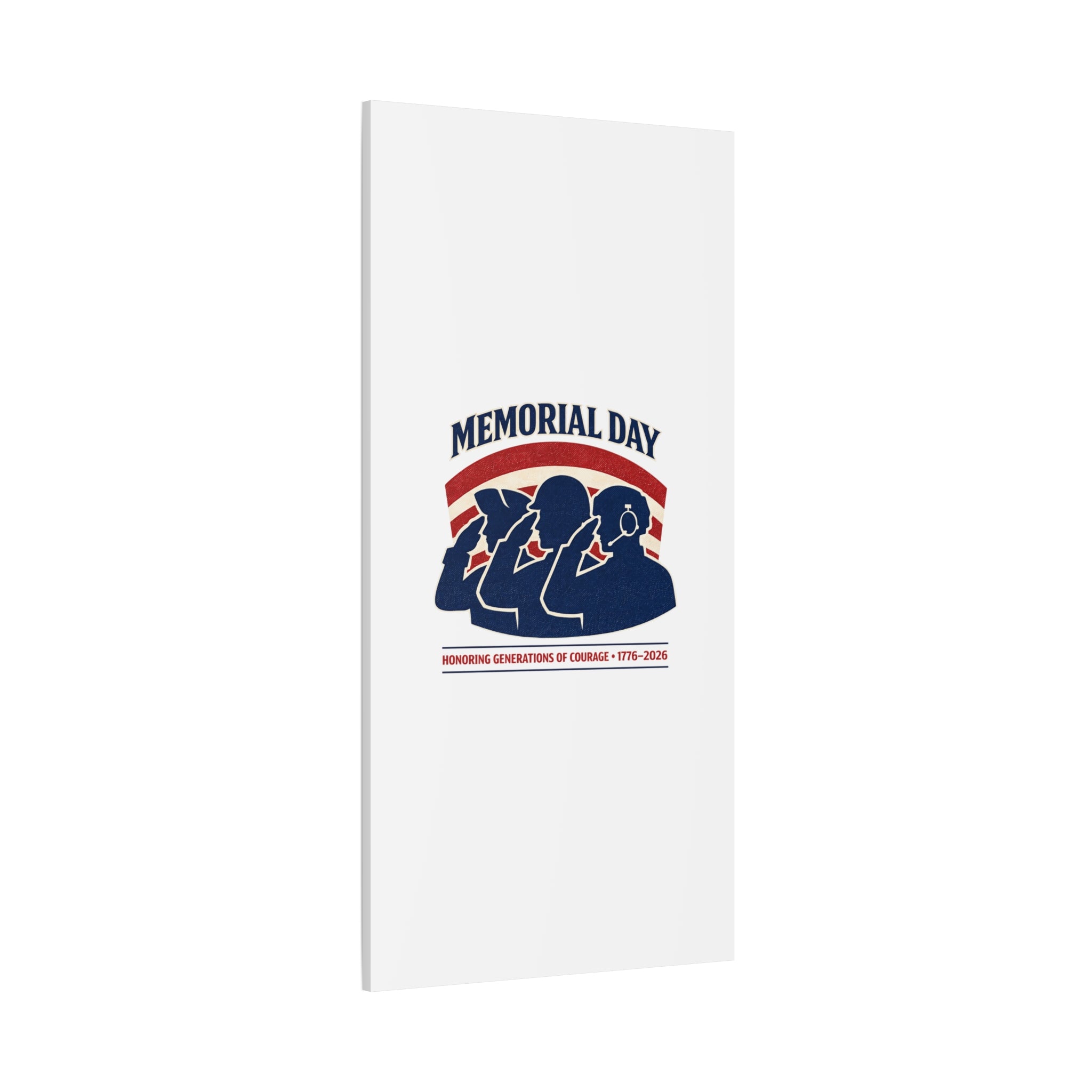 Memorial Day 1776–2026 Canvas | USA 250, patriotic vintage distressed