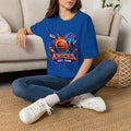 Knicks Basketball T-Shirt — Retro Flame Court Graphic (Est. 1946)