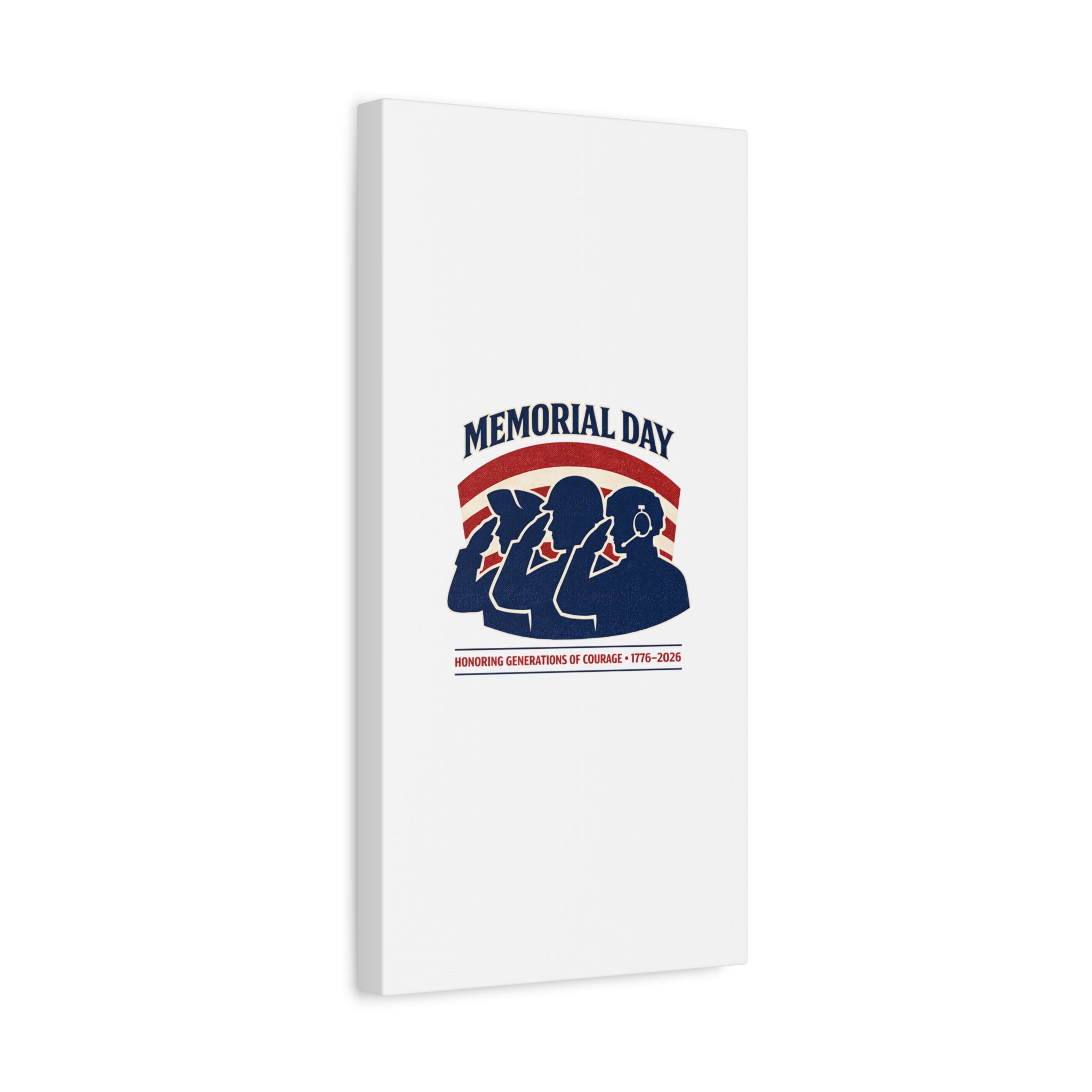 Memorial Day 1776–2026 Canvas | USA 250, patriotic vintage distressed