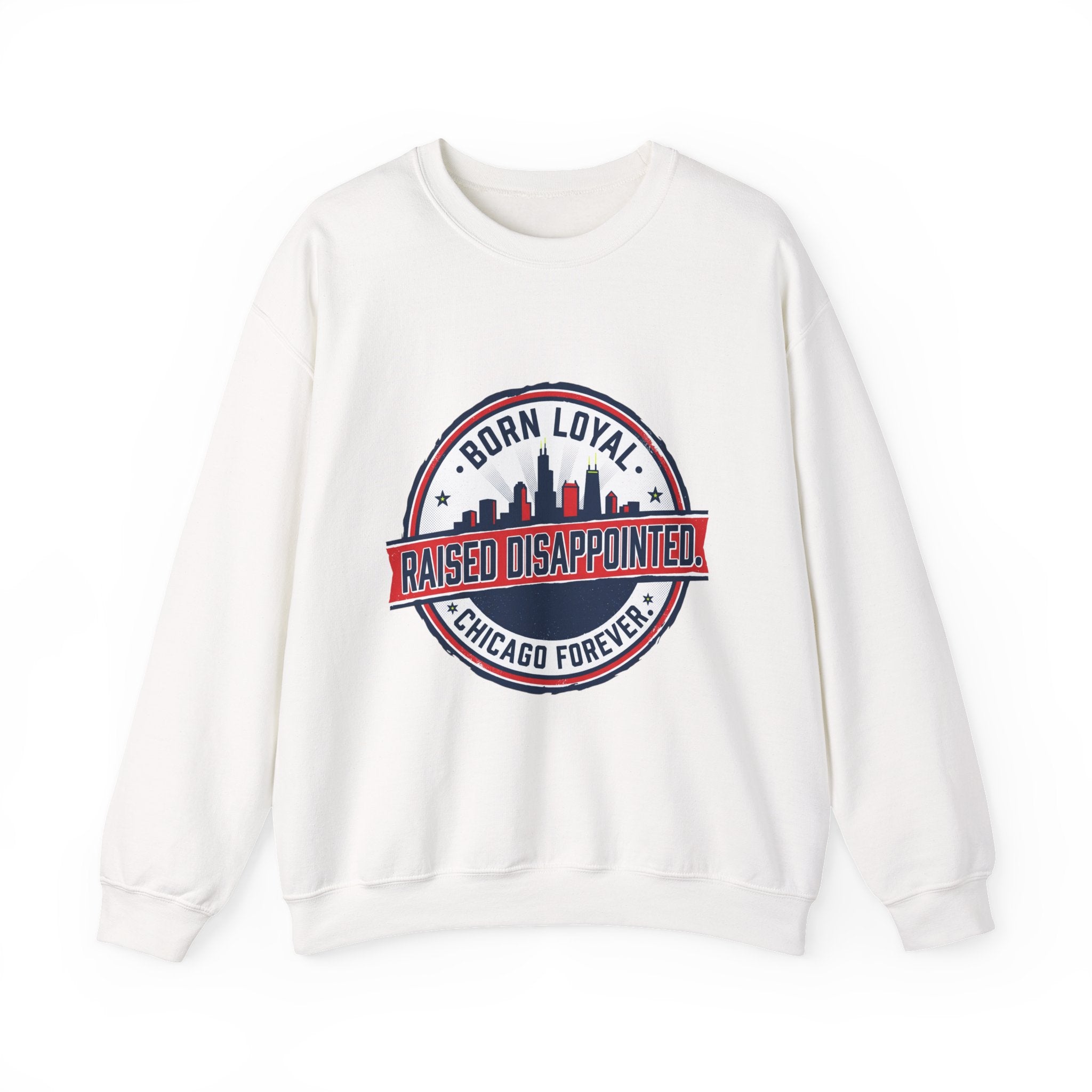 Raised Disappointed Chicago Crewneck, city basketball | rivalry humor
