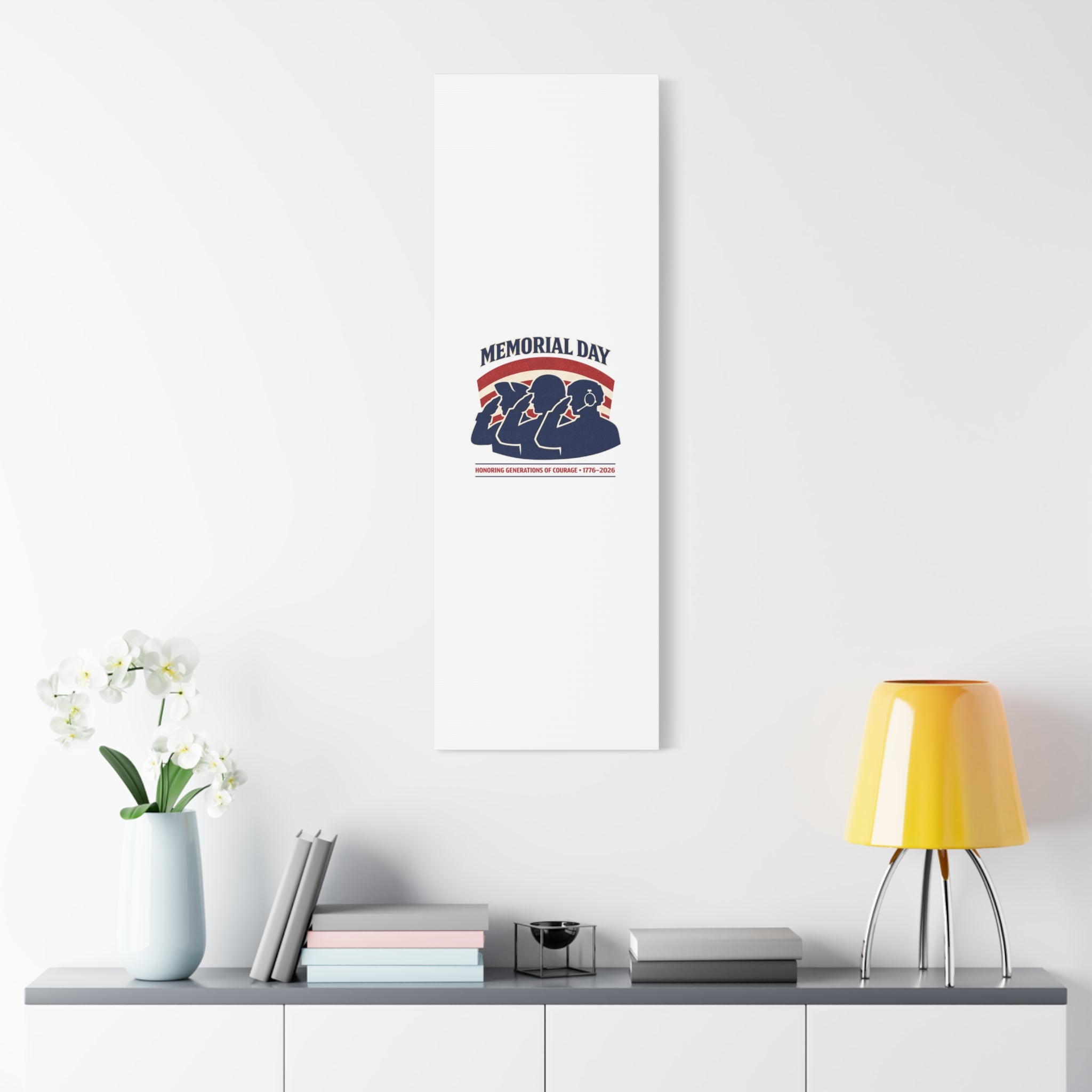 Memorial Day 1776–2026 Canvas | USA 250, patriotic vintage distressed
